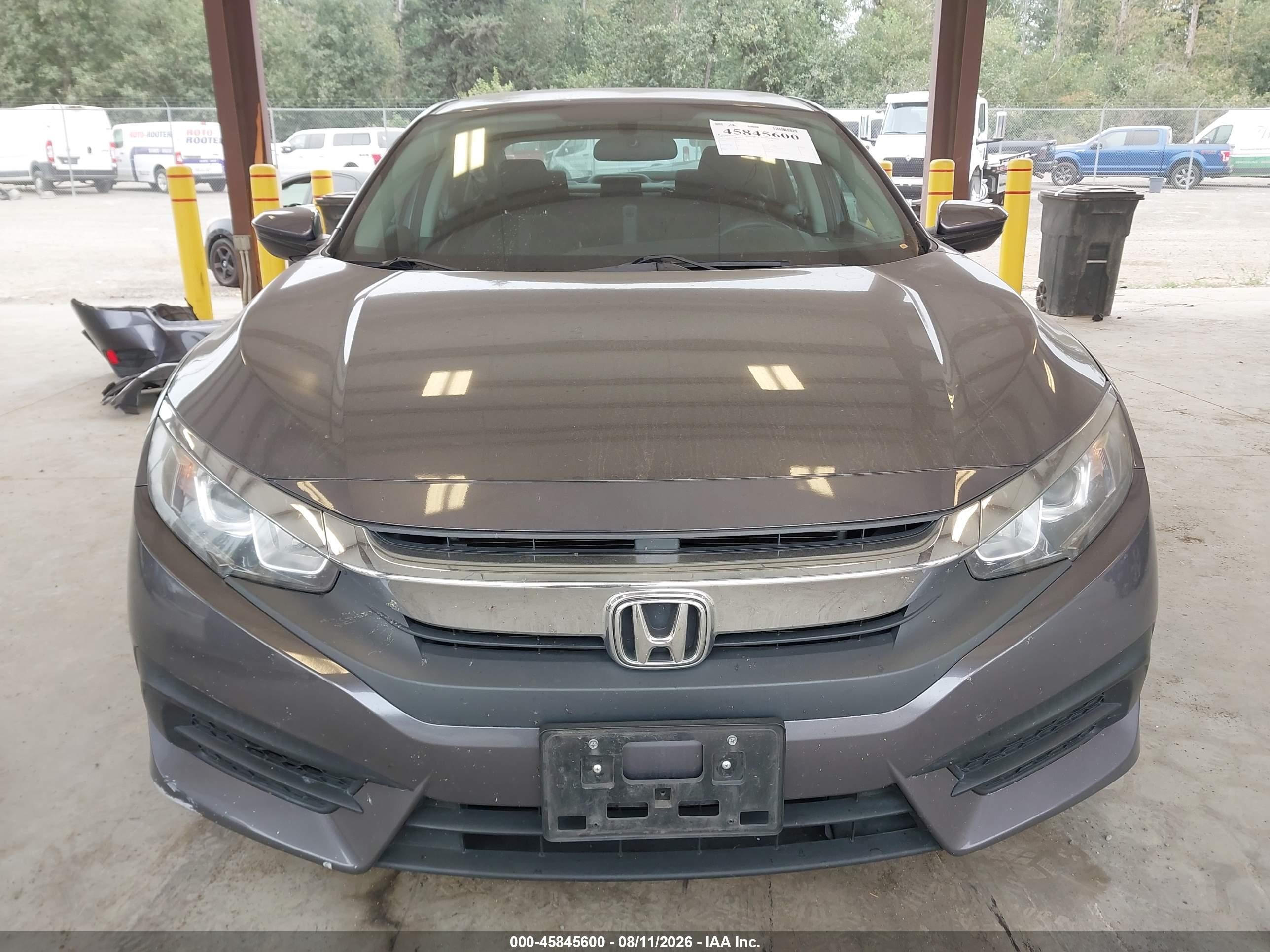 2017 Honda Civic Lx Gray vin: 2HGFC2F53HH509959