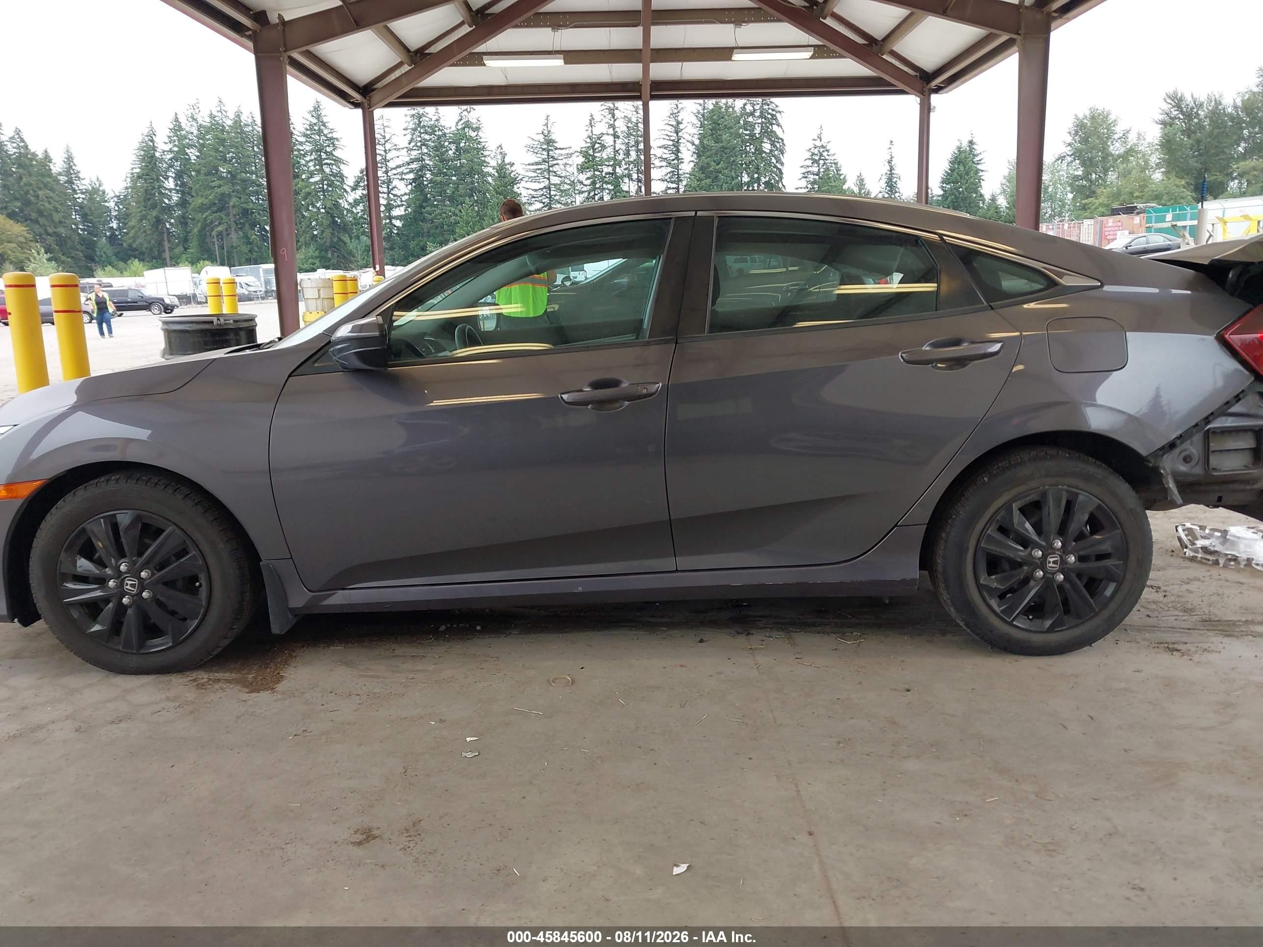 2017 Honda Civic Lx Gray vin: 2HGFC2F53HH509959