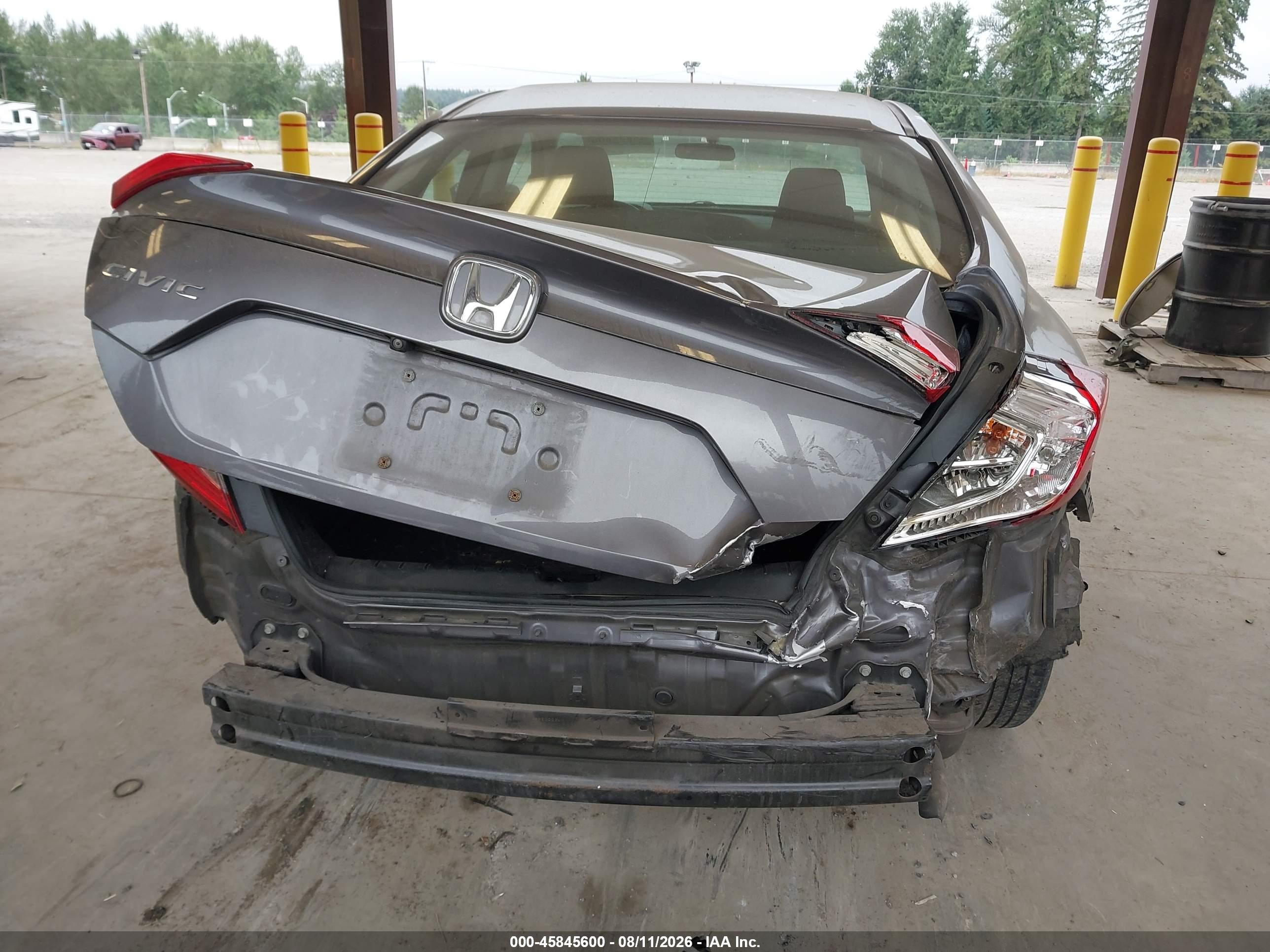 2017 Honda Civic Lx Gray vin: 2HGFC2F53HH509959