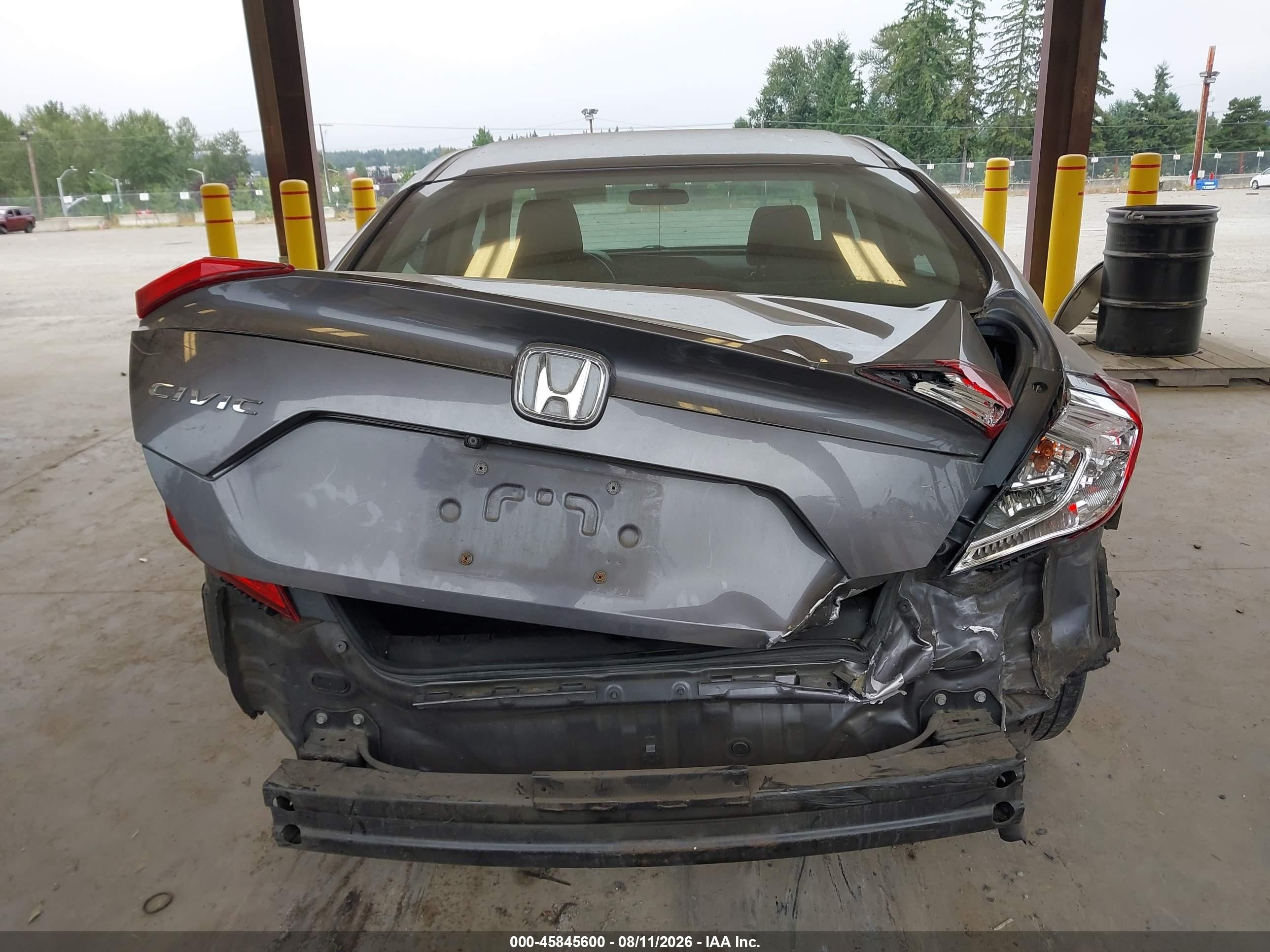 2017 Honda Civic Lx Gray vin: 2HGFC2F53HH509959