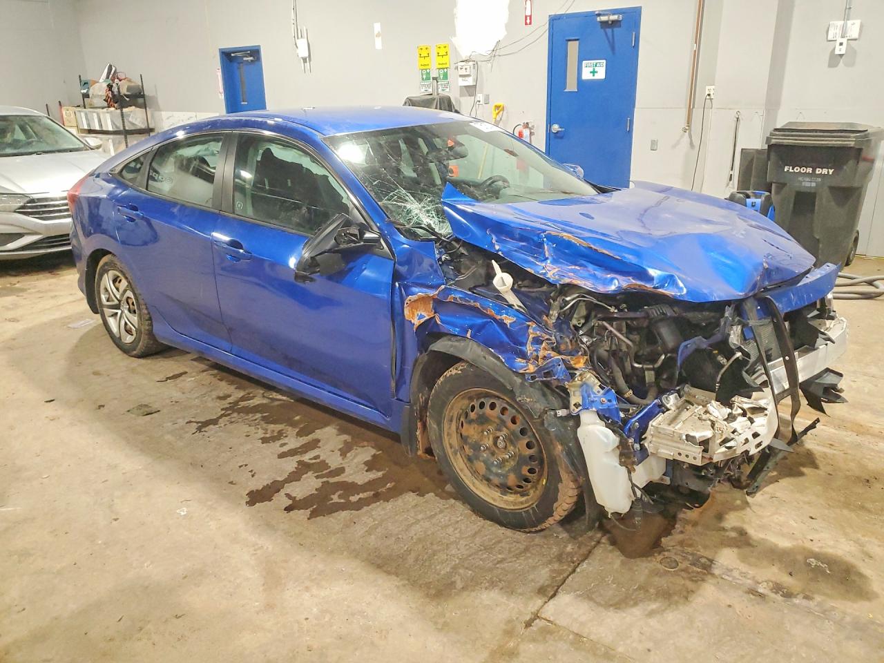 2018 Honda Civic Lx Синий vin: 2HGFC2F53JH012156