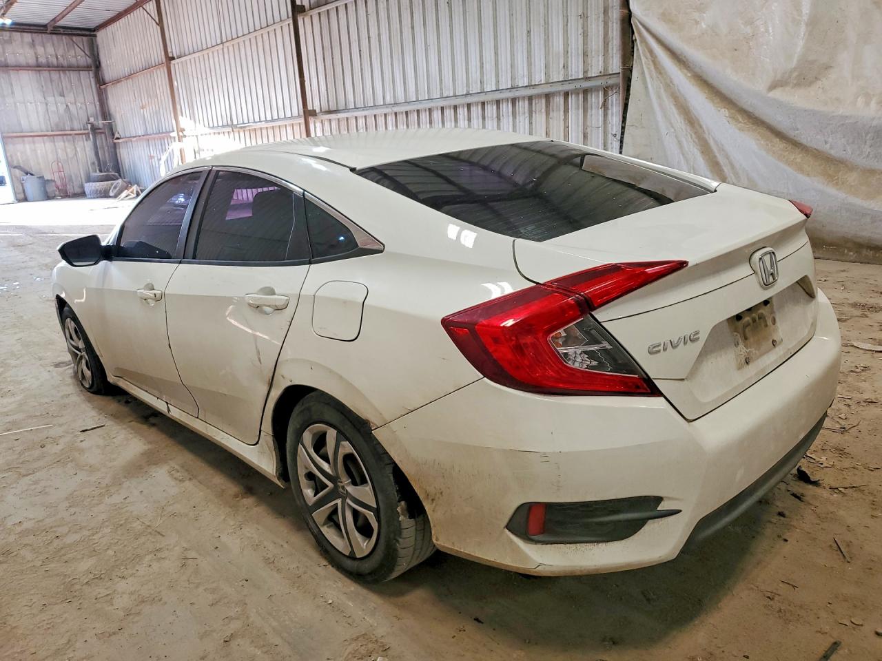 2018 Honda Civic Lx Белый vin: 2HGFC2F53JH552543