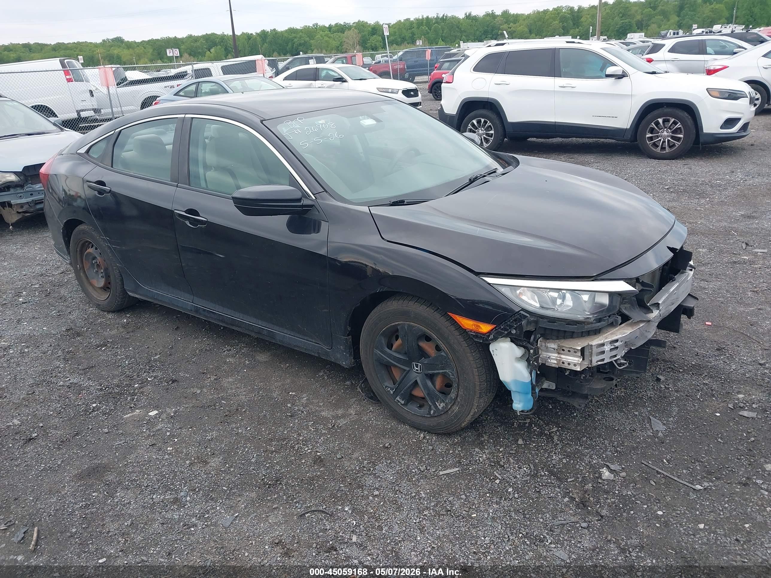 2018 Honda Civic Lx Black vin: 2HGFC2F53JH552932