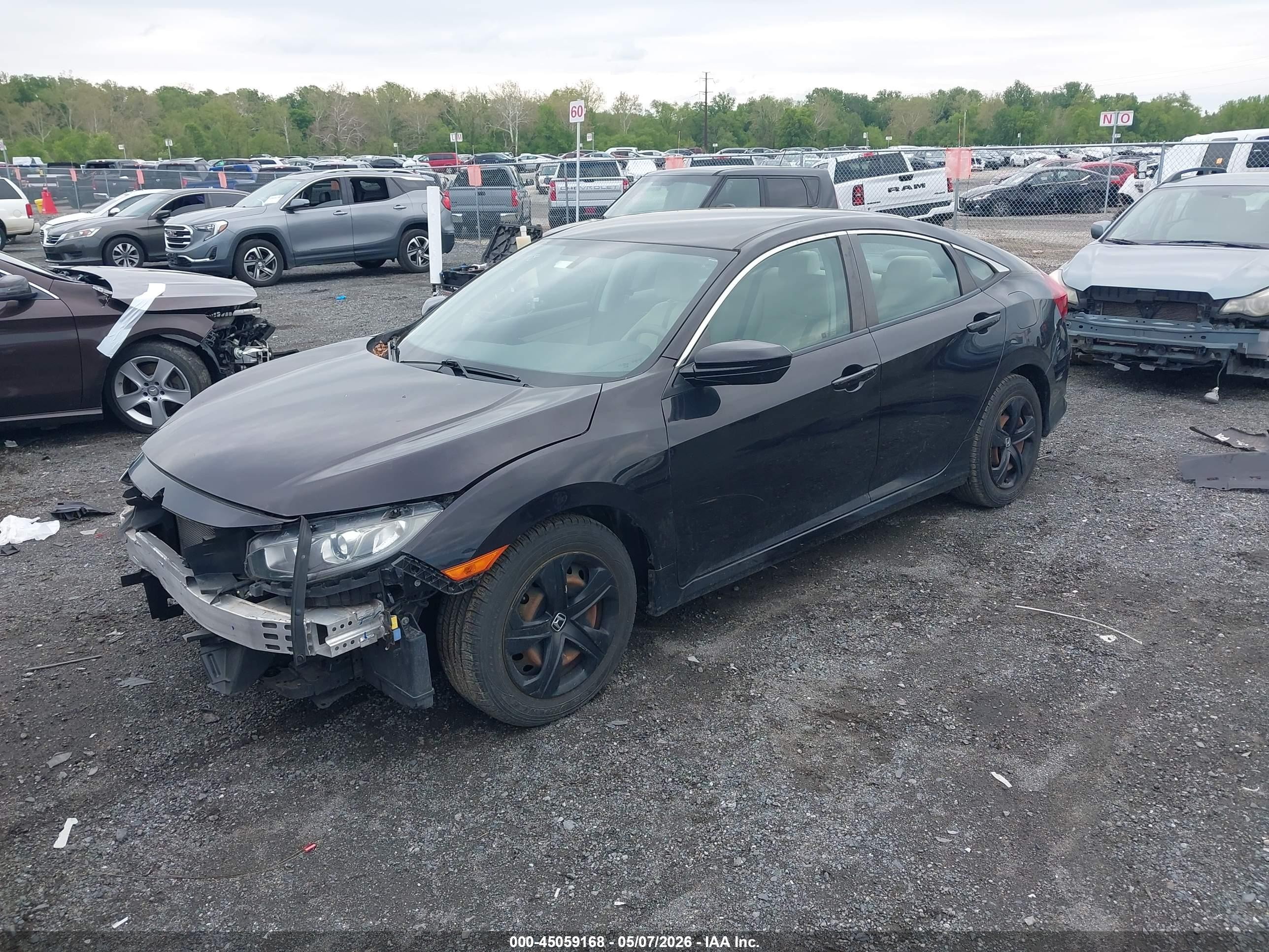 2018 Honda Civic Lx Black vin: 2HGFC2F53JH552932