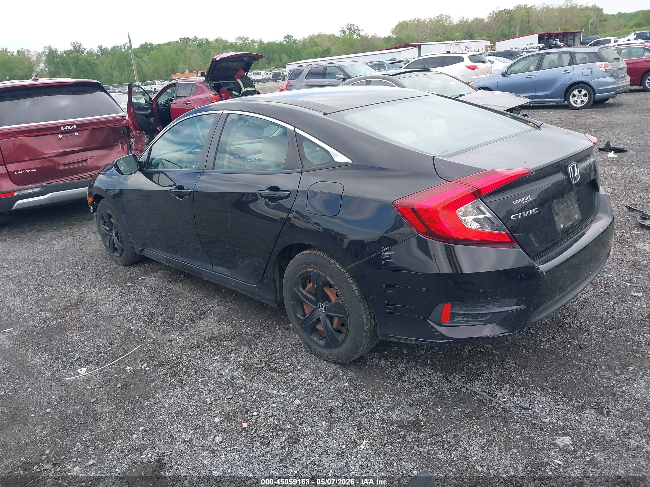 2018 Honda Civic Lx Black vin: 2HGFC2F53JH552932