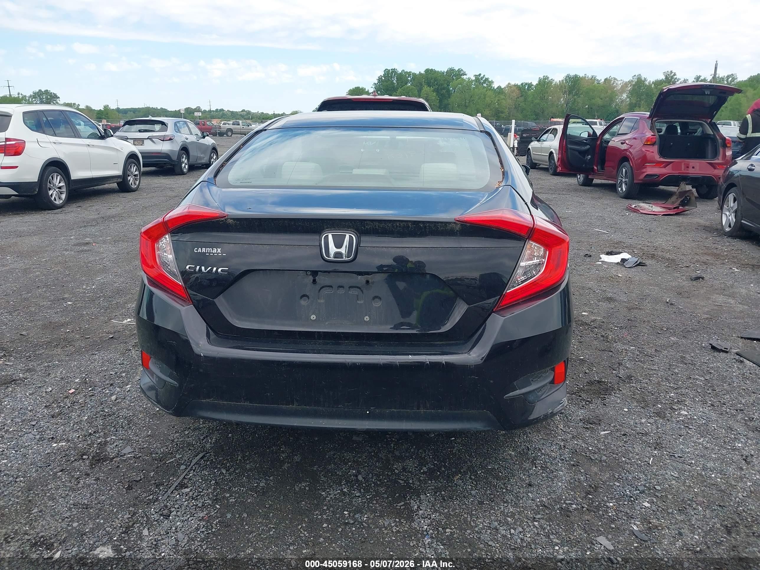 2018 Honda Civic Lx Black vin: 2HGFC2F53JH552932