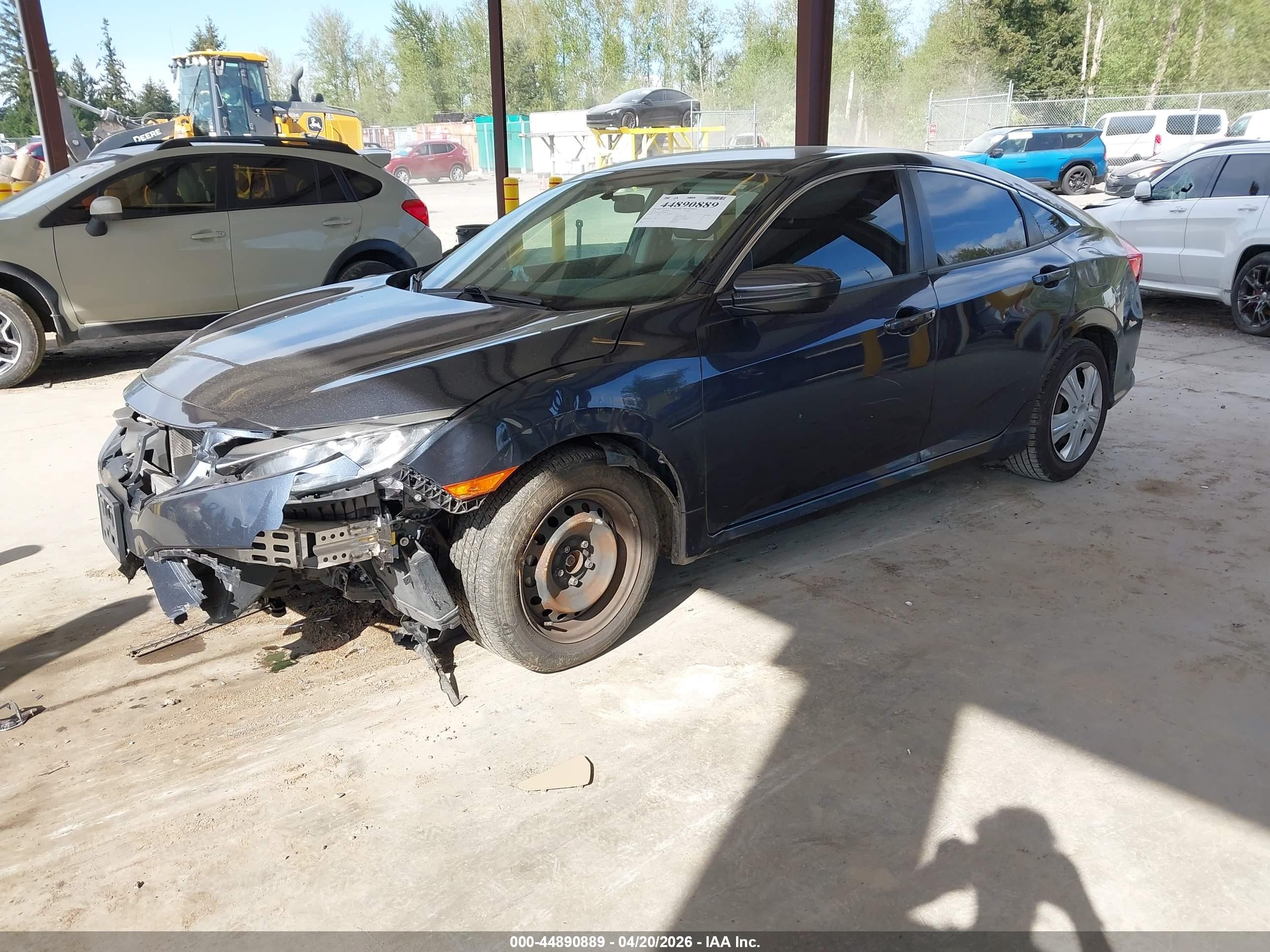 2018 Honda Civic Lx Серый vin: 2HGFC2F53JH595926
