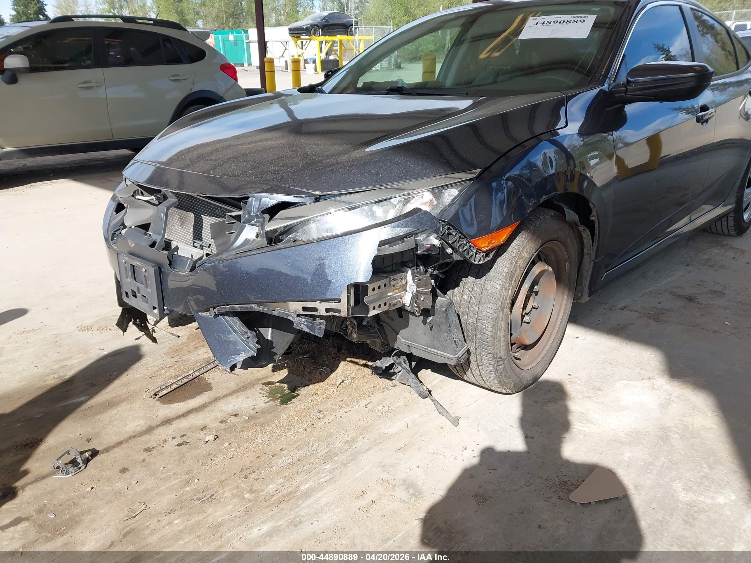 2018 Honda Civic Lx Серый vin: 2HGFC2F53JH595926