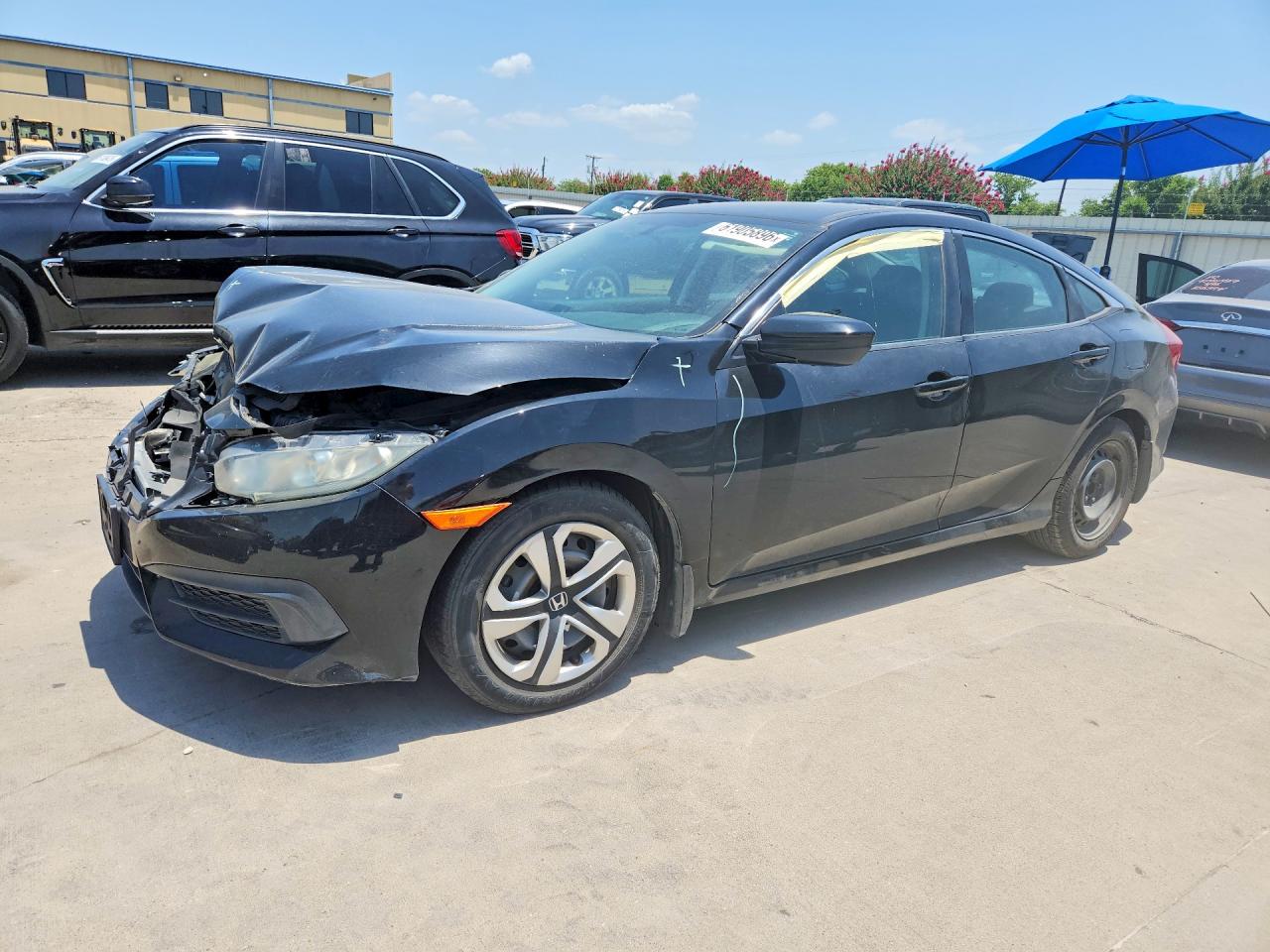 2016 Honda Civic Lx Black vin: 2HGFC2F54GH517907