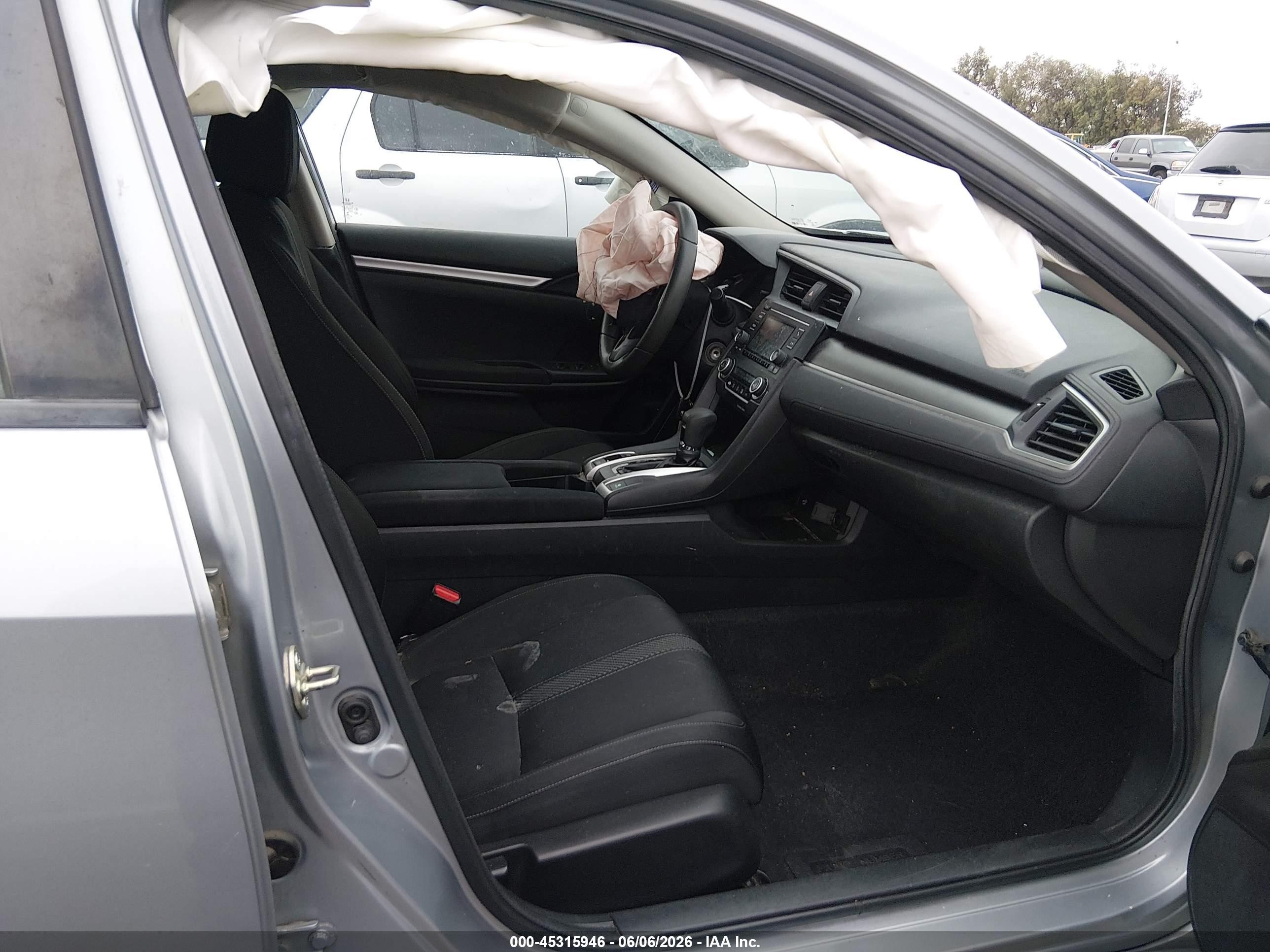 2016 Honda Civic Lx Silver vin: 2HGFC2F54GH550101