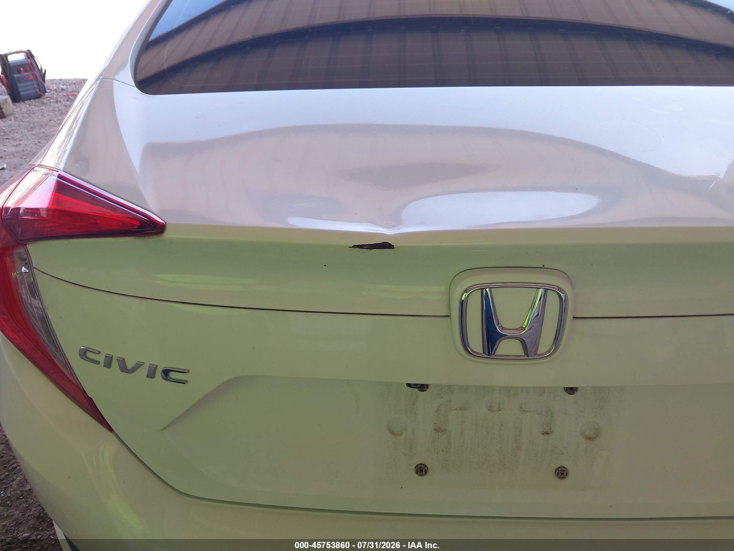 2016 Honda Civic Lx Белый vin: 2HGFC2F54GH557131
