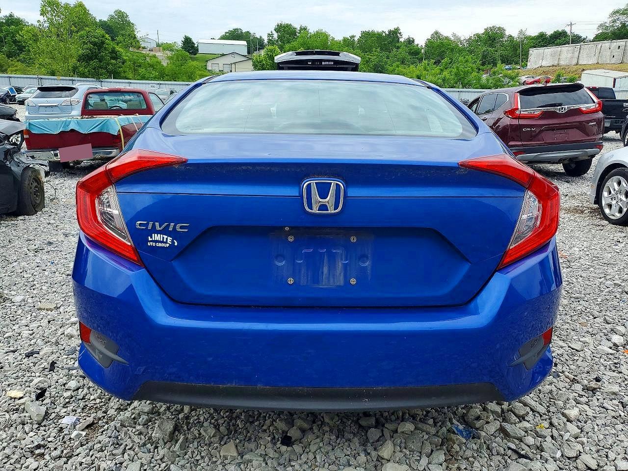 2017 Honda Civic Lx Blue vin: 2HGFC2F54HH528827