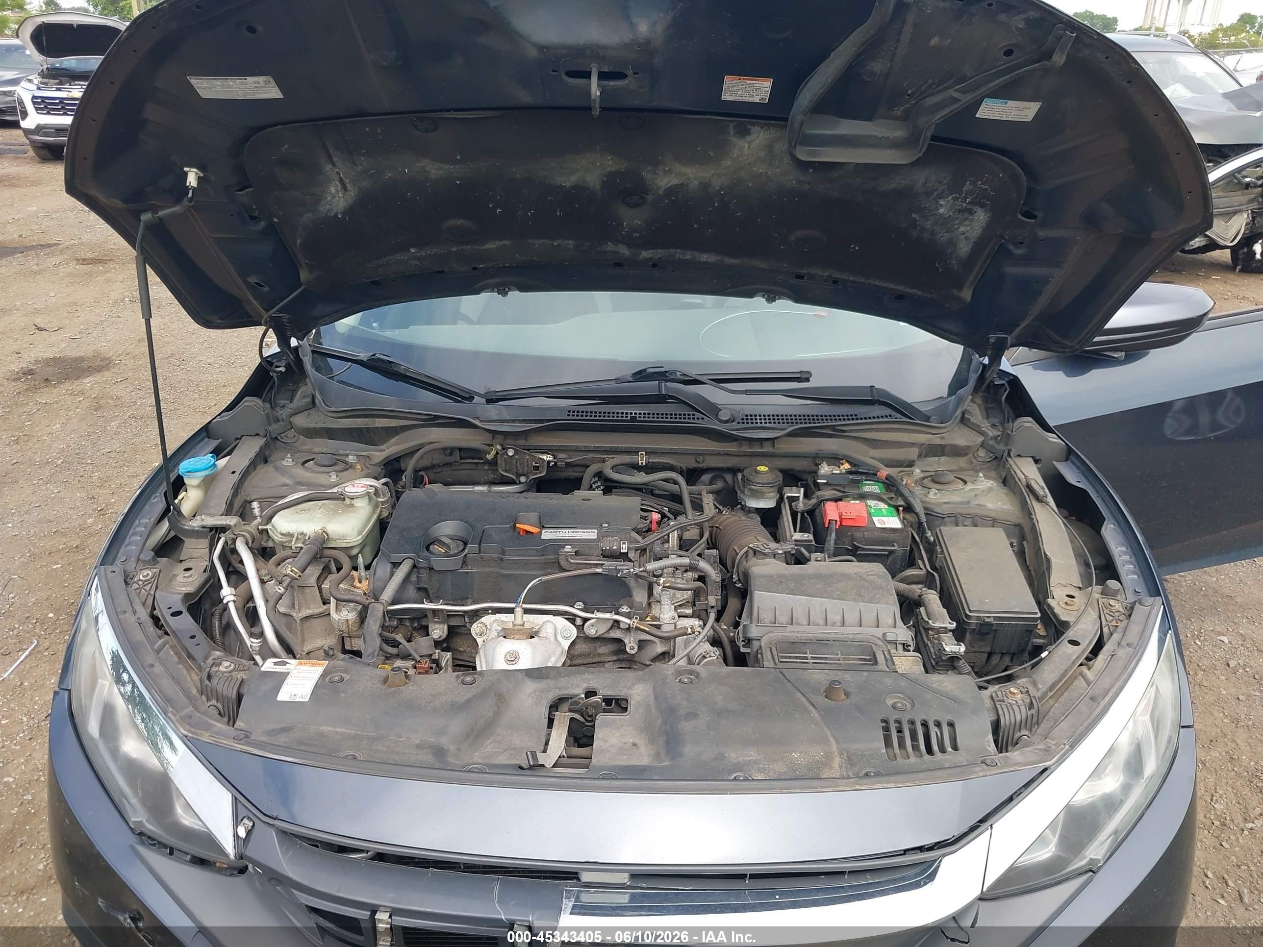 2018 Honda Civic Lx Blue vin: 2HGFC2F54JH535704