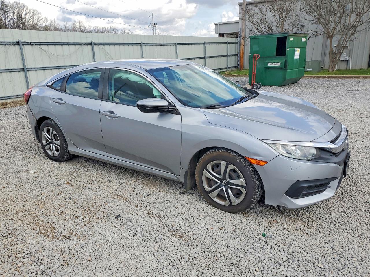 2018 Honda Civic Lx Silver vin: 2HGFC2F54JH577077