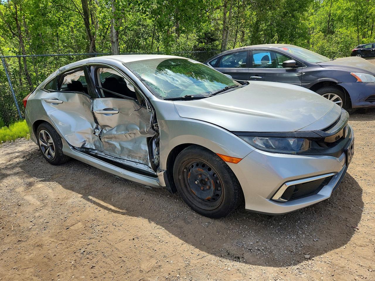 2020 Honda Civic Lx Silver vin: 2HGFC2F54LH016607