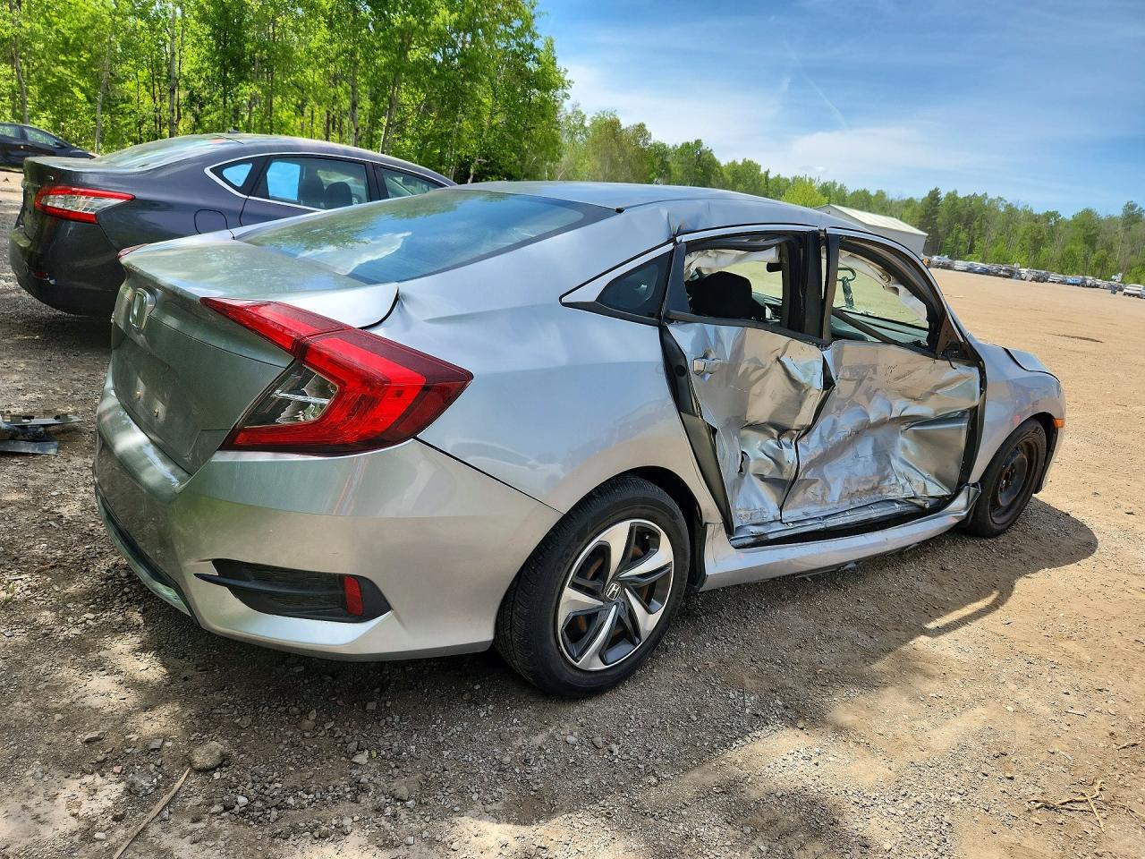 2020 Honda Civic Lx Silver vin: 2HGFC2F54LH016607