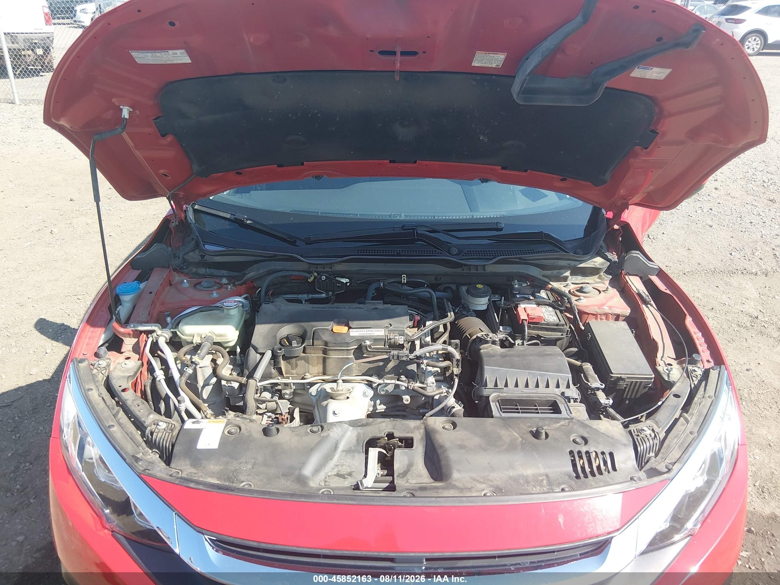 2016 Honda Civic Lx Red vin: 2HGFC2F55GH576285