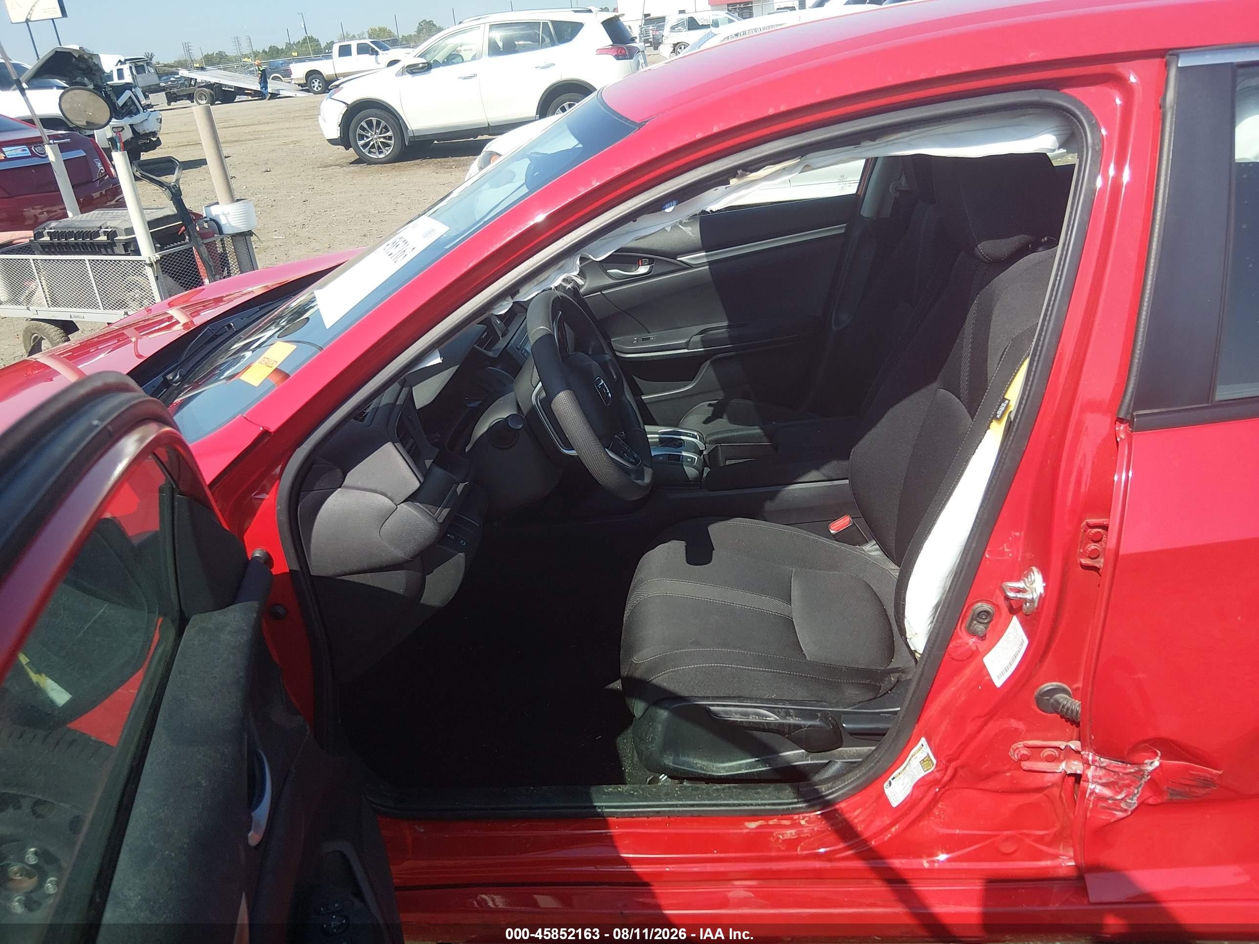 2016 Honda Civic Lx Red vin: 2HGFC2F55GH576285