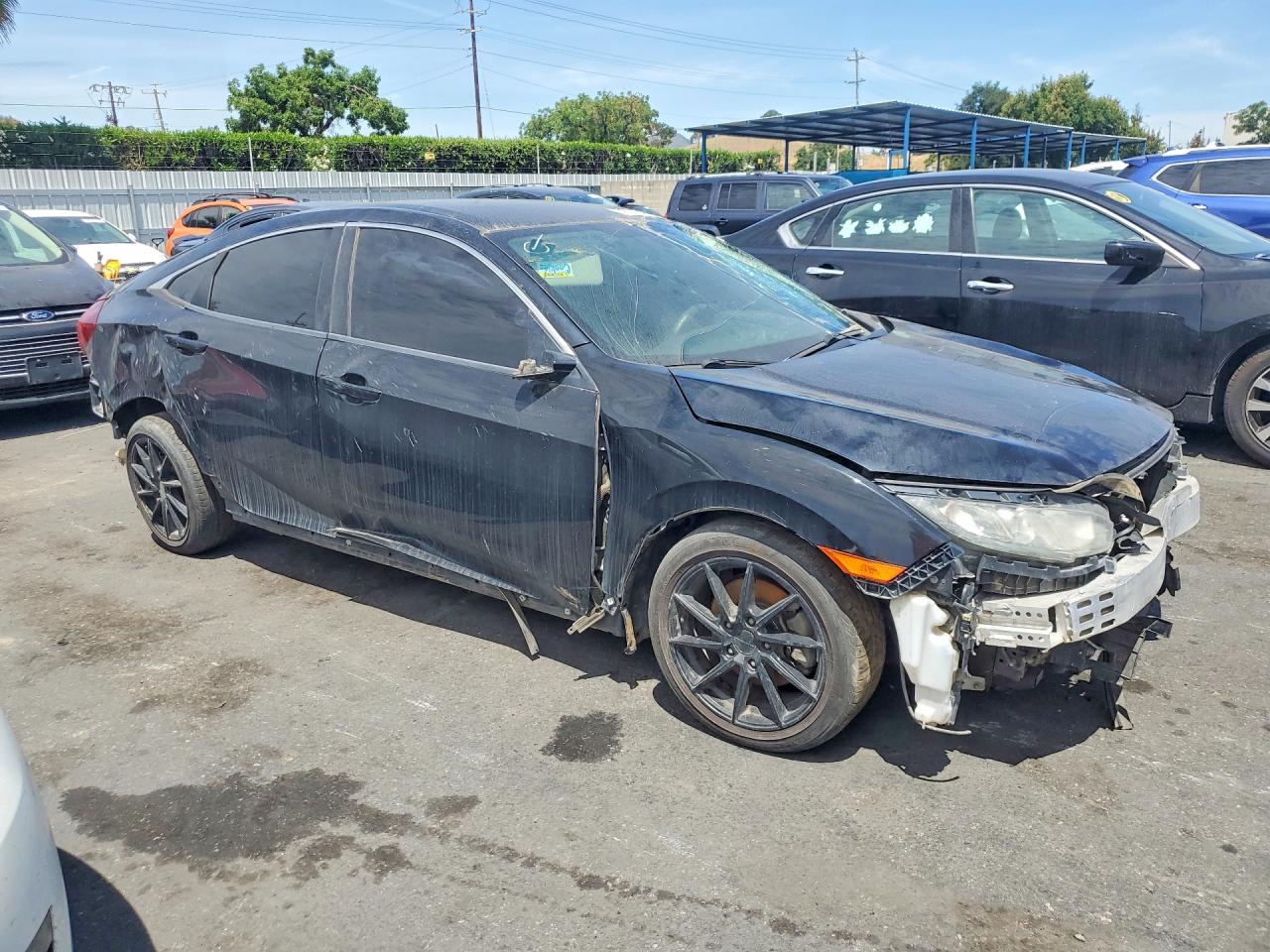 2017 Honda Civic Lx Black vin: 2HGFC2F55HH501748