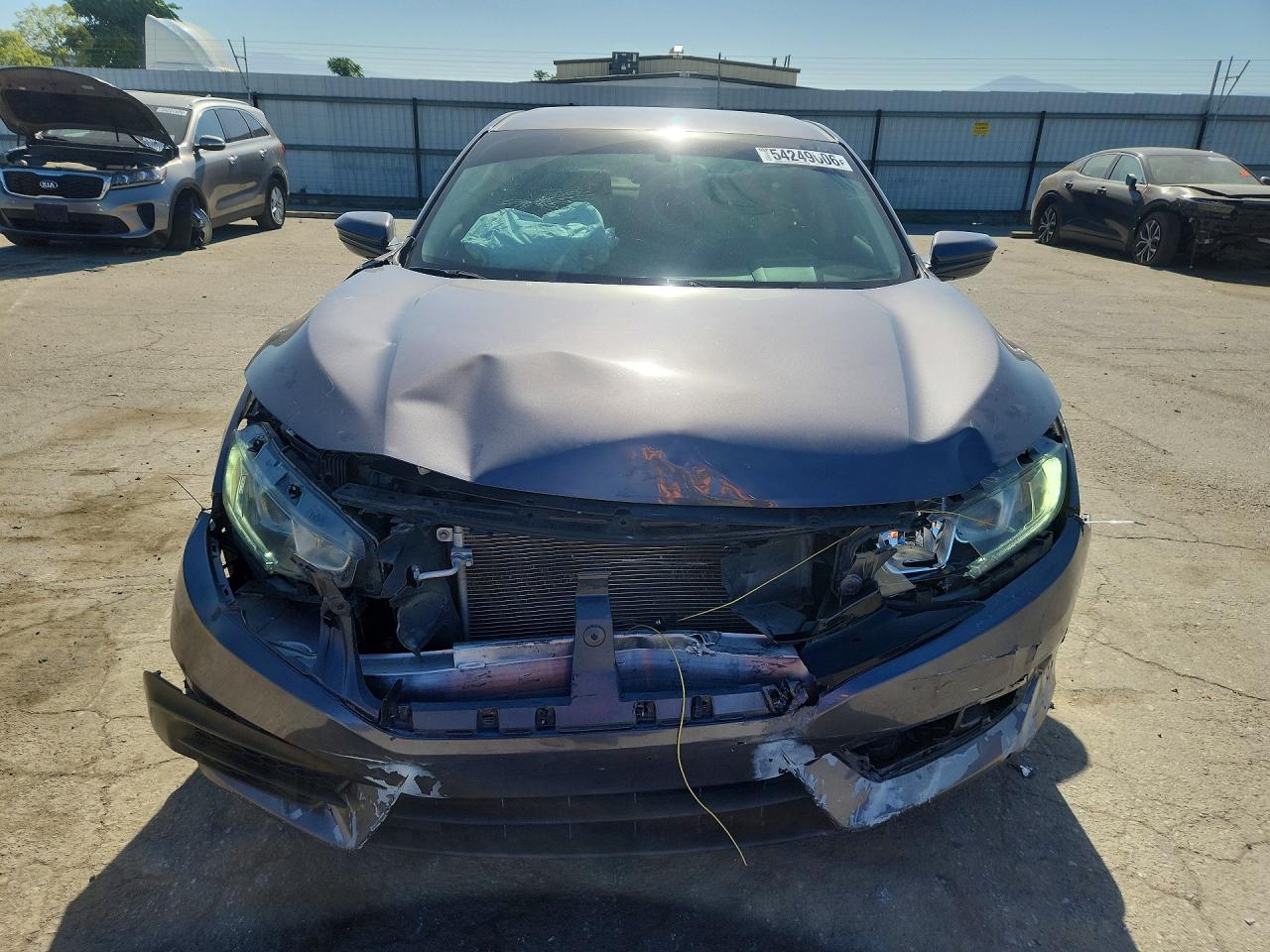2018 Honda Civic Lx Gray vin: 2HGFC2F55JH528793