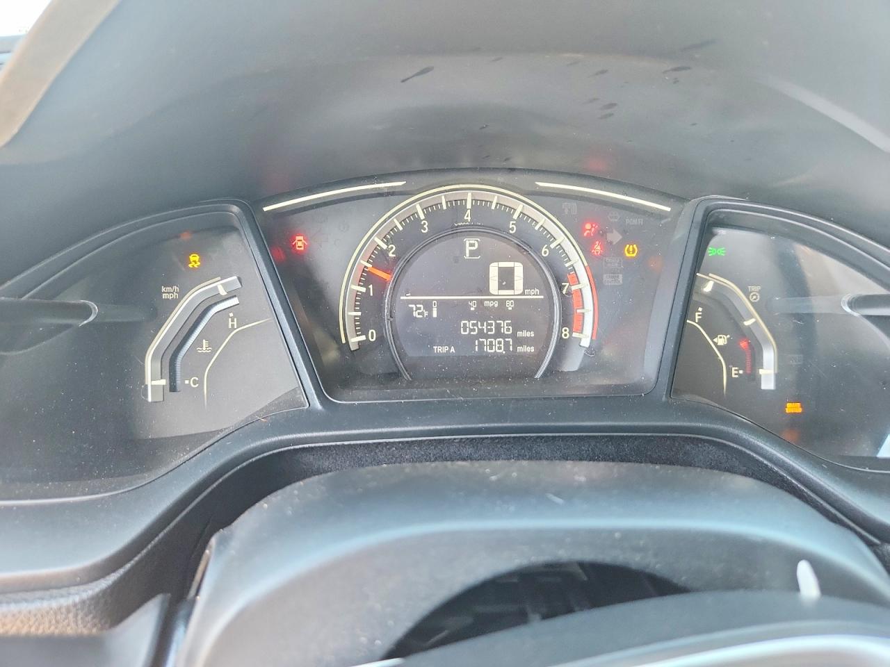 2018 Honda Civic Lx Gray vin: 2HGFC2F55JH528793
