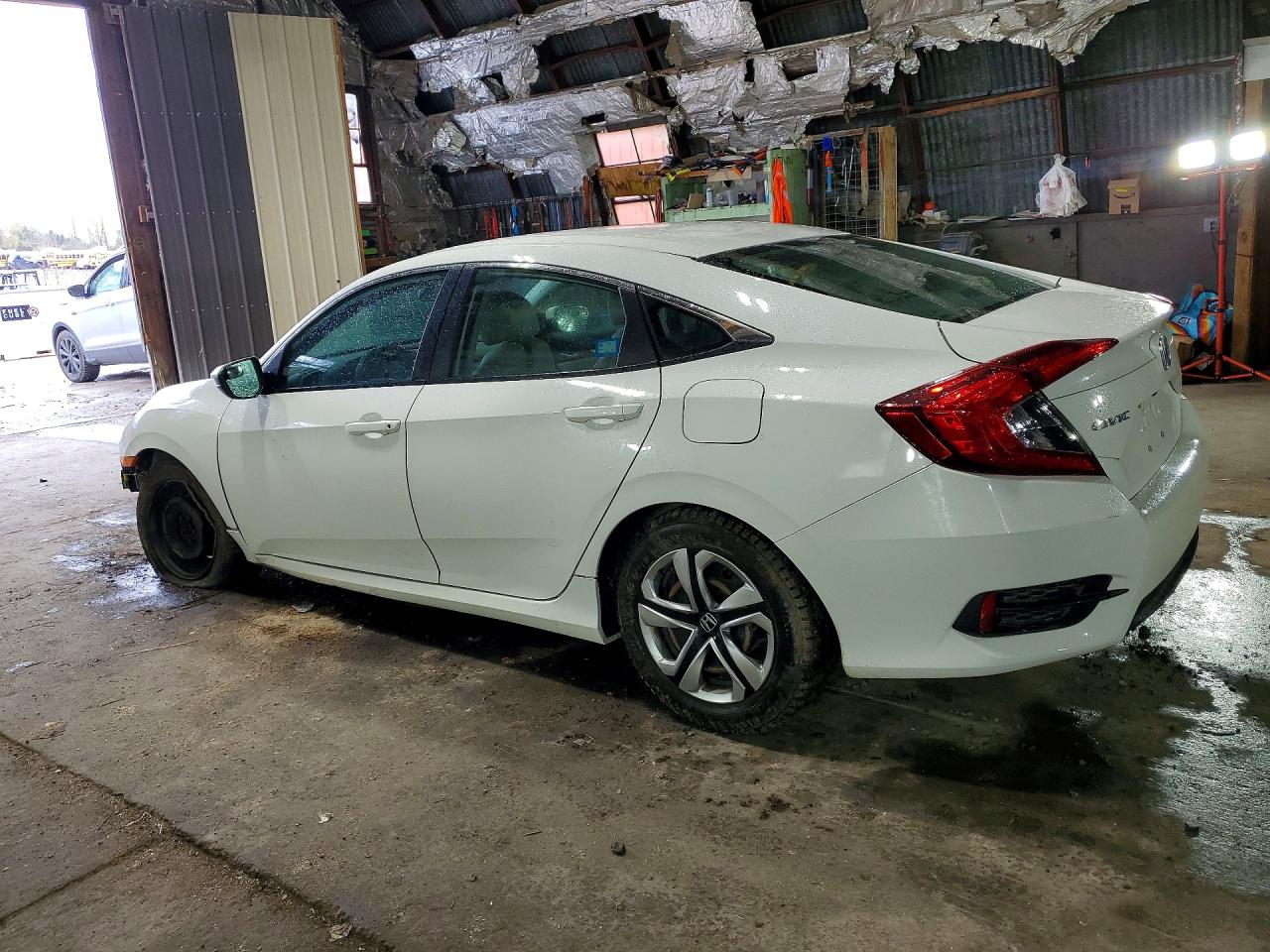 2017 Honda Civic Lx White vin: 2HGFC2F56HH514993
