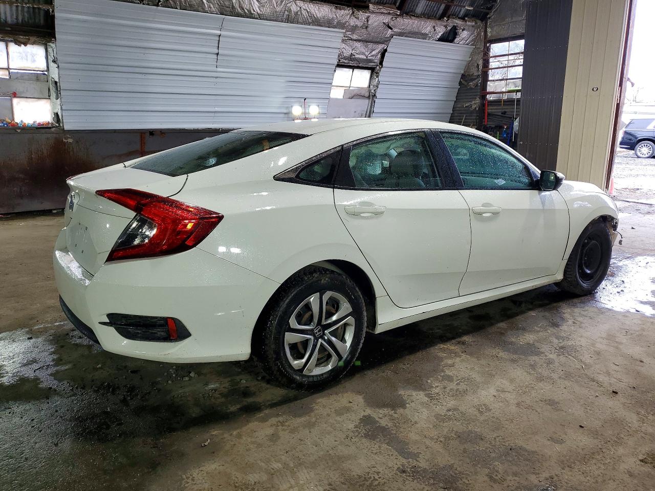 2017 Honda Civic Lx White vin: 2HGFC2F56HH514993