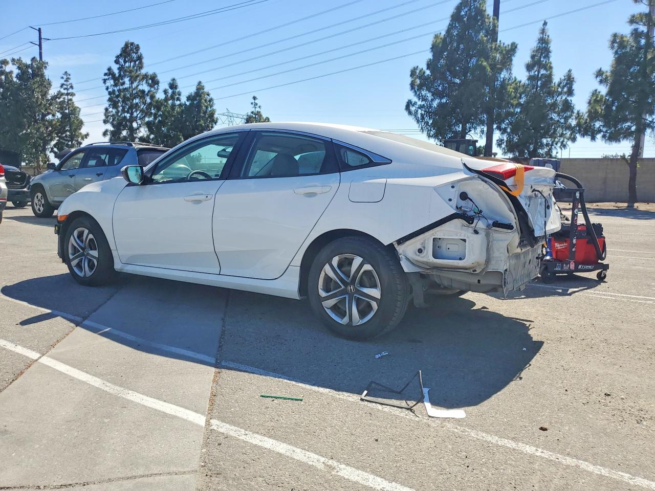 2017 Honda Civic Lx White vin: 2HGFC2F56HH535486