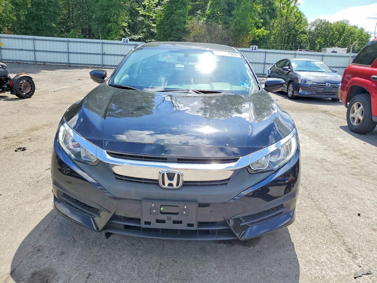 2018 Honda Civic Lx Black vin: 2HGFC2F56JH610502