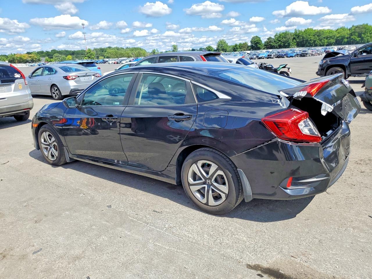 2018 Honda Civic Lx Black vin: 2HGFC2F56JH610502