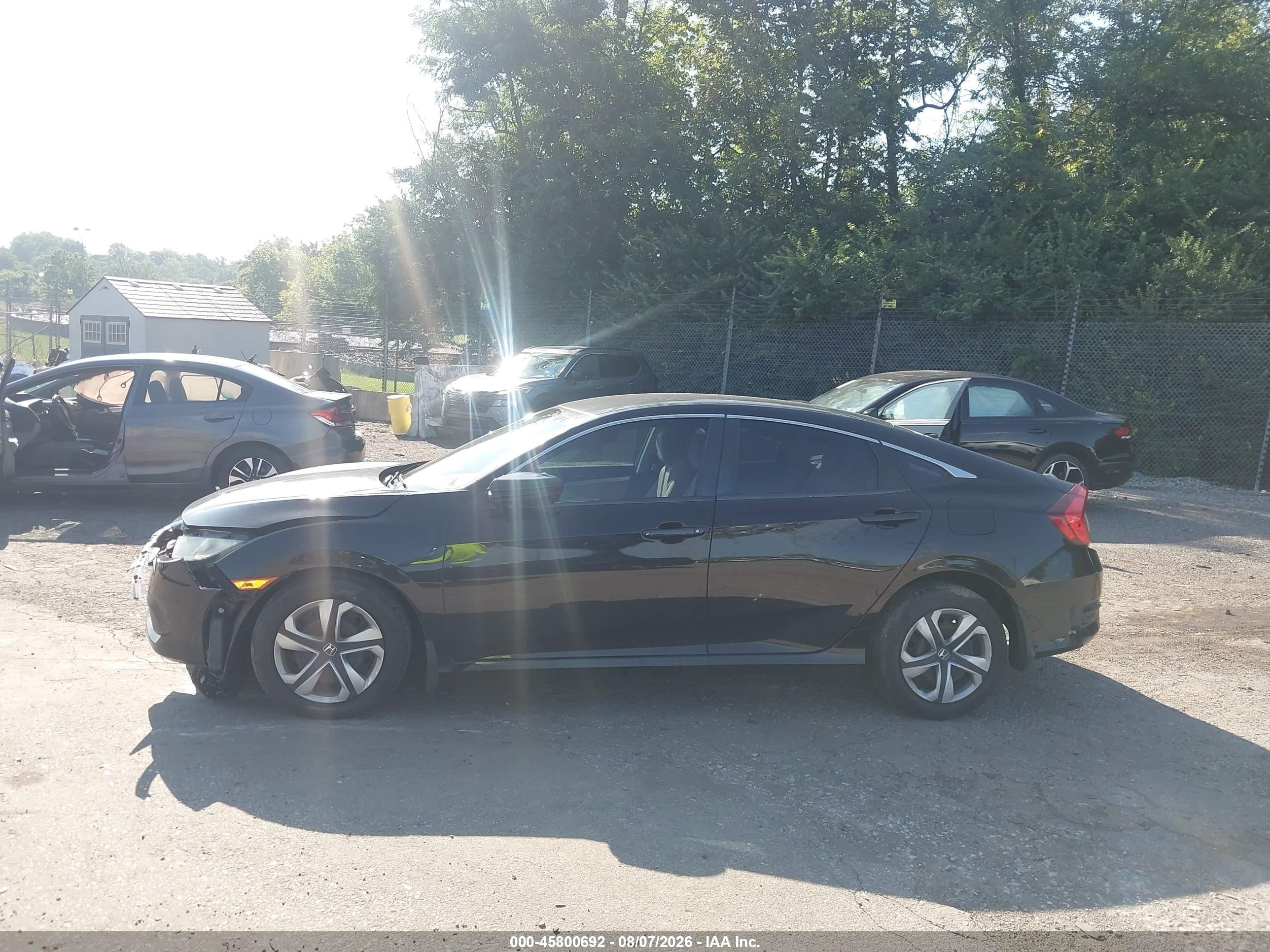 2016 Honda Civic Lx Black vin: 2HGFC2F57GH509204