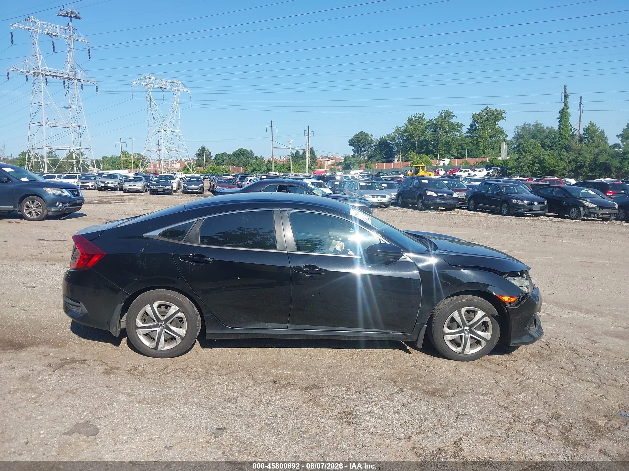 2016 Honda Civic Lx Black vin: 2HGFC2F57GH509204