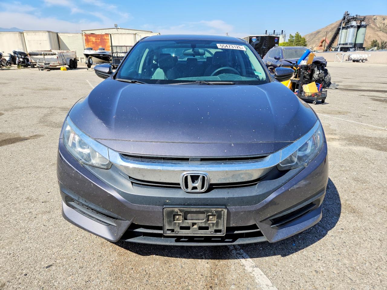 2016 Honda Civic Lx Gray vin: 2HGFC2F57GH551338