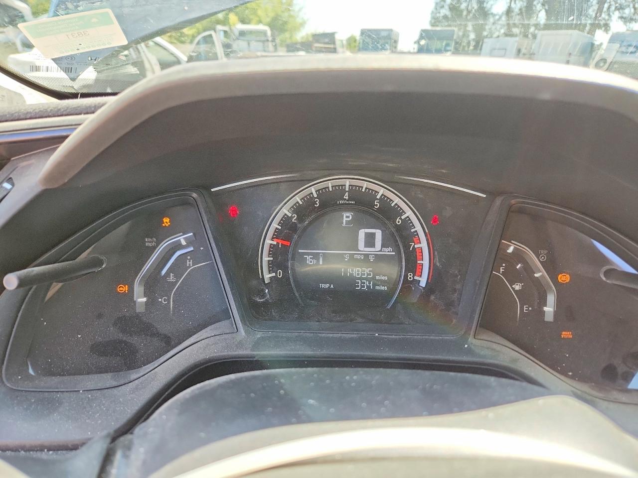 2016 Honda Civic Lx Gray vin: 2HGFC2F57GH551338