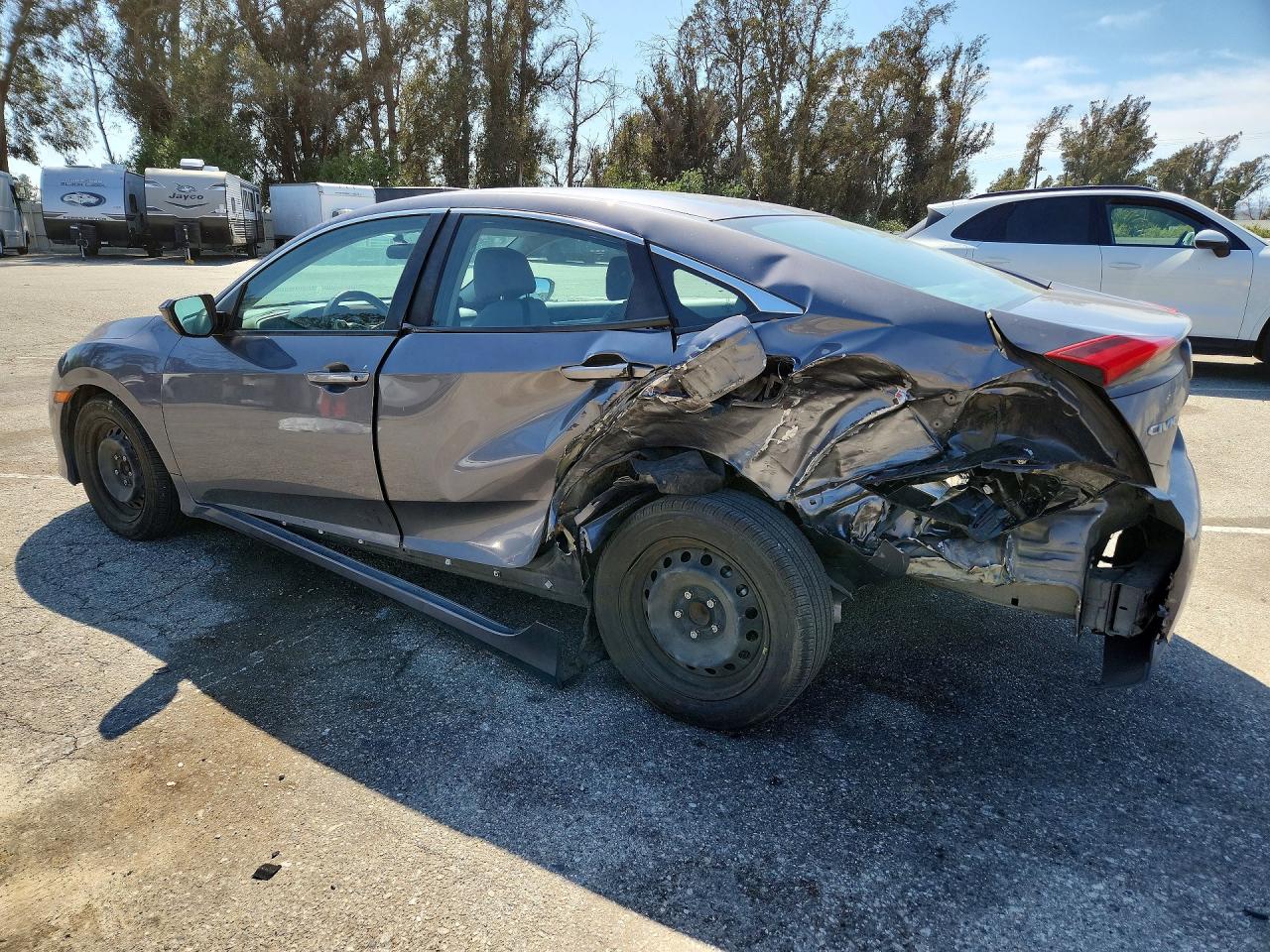 2016 Honda Civic Lx Gray vin: 2HGFC2F57GH551338