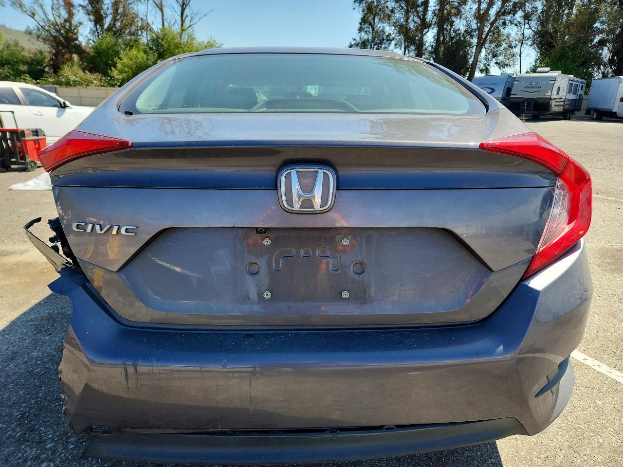 2016 Honda Civic Lx Gray vin: 2HGFC2F57GH551338