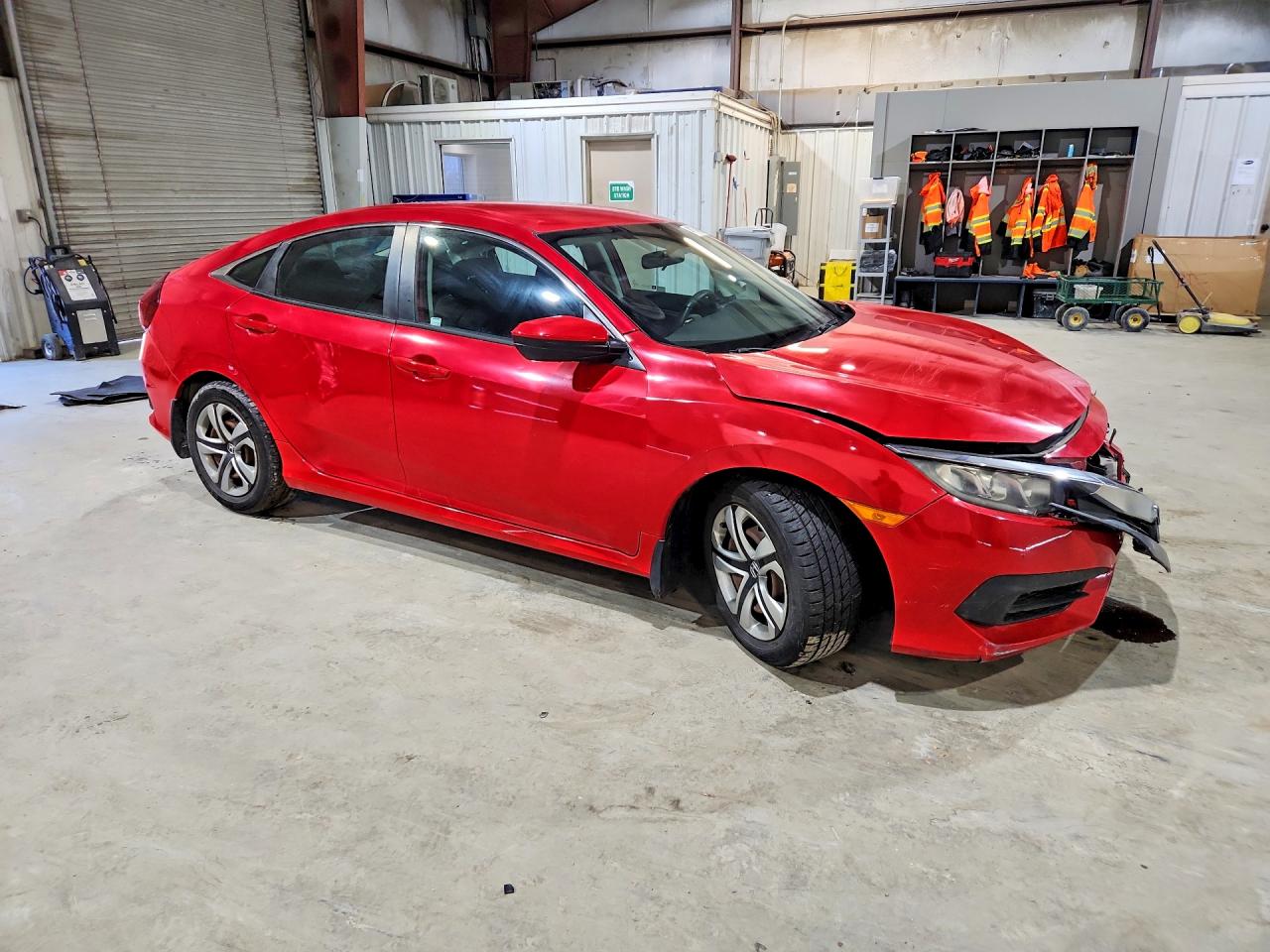 2016 Honda Civic Lx Red vin: 2HGFC2F57GH570522