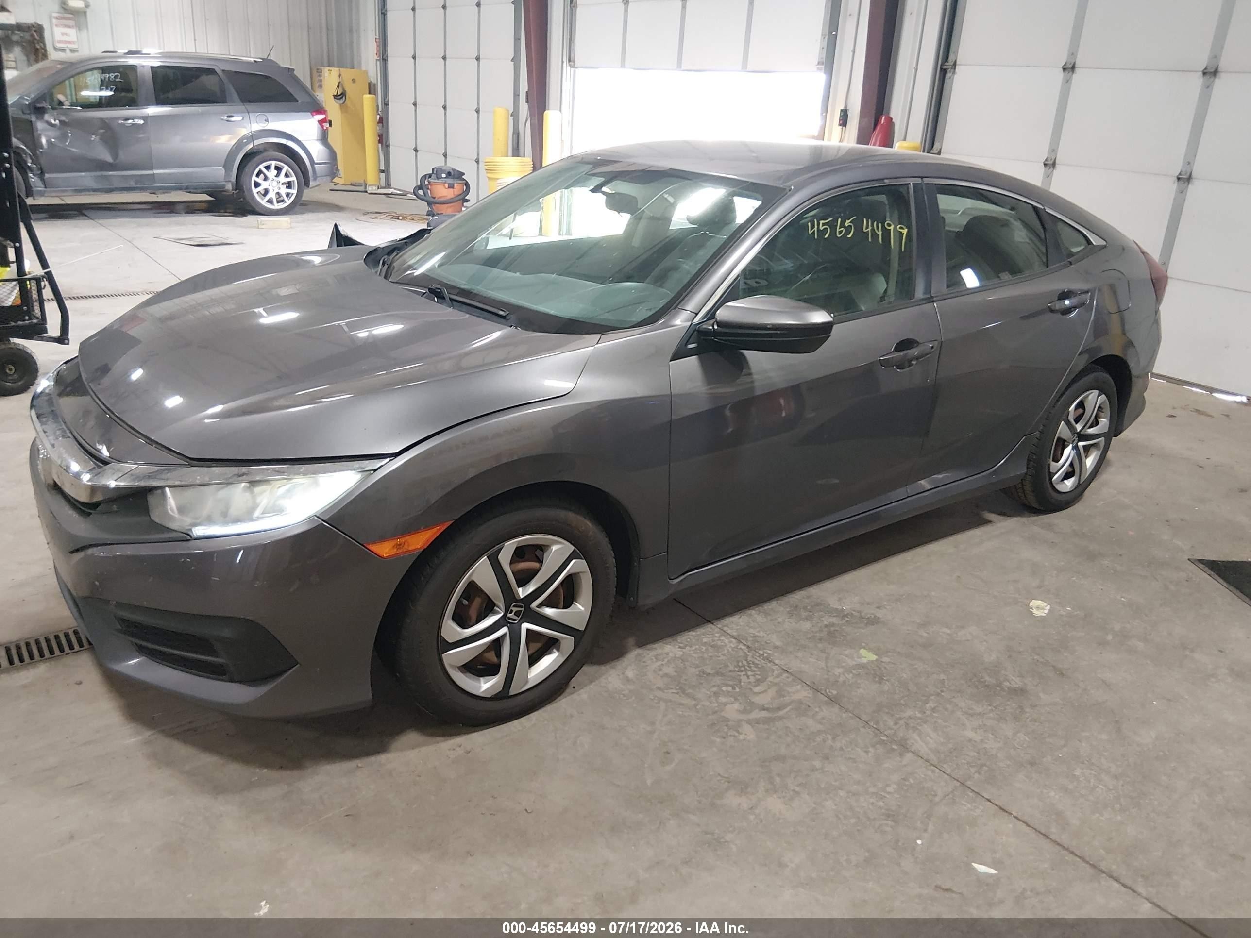 2018 Honda Civic Lx Black vin: 2HGFC2F57JH504348