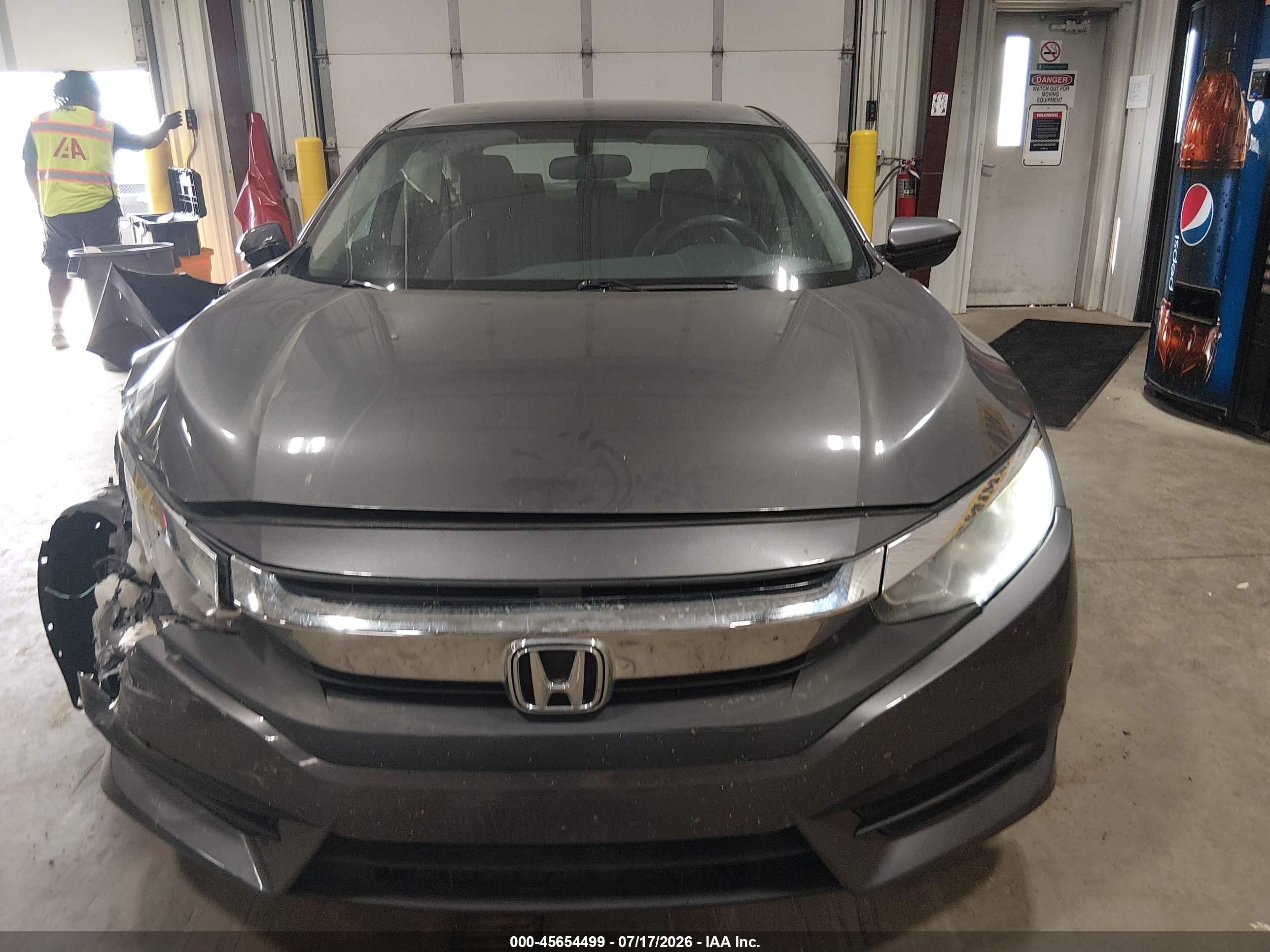 2018 Honda Civic Lx Black vin: 2HGFC2F57JH504348