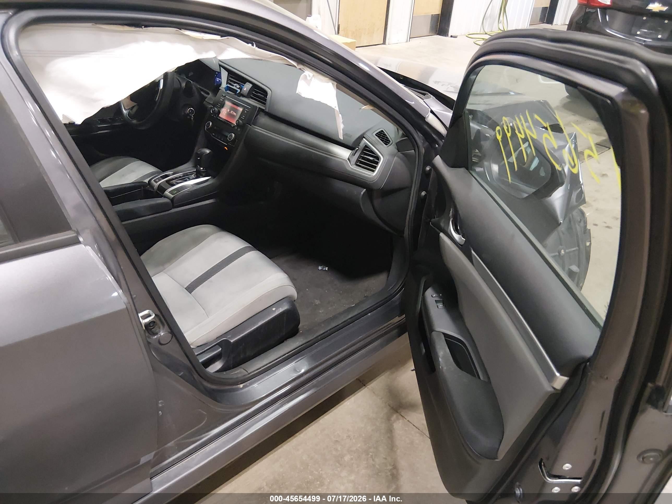 2018 Honda Civic Lx Black vin: 2HGFC2F57JH504348