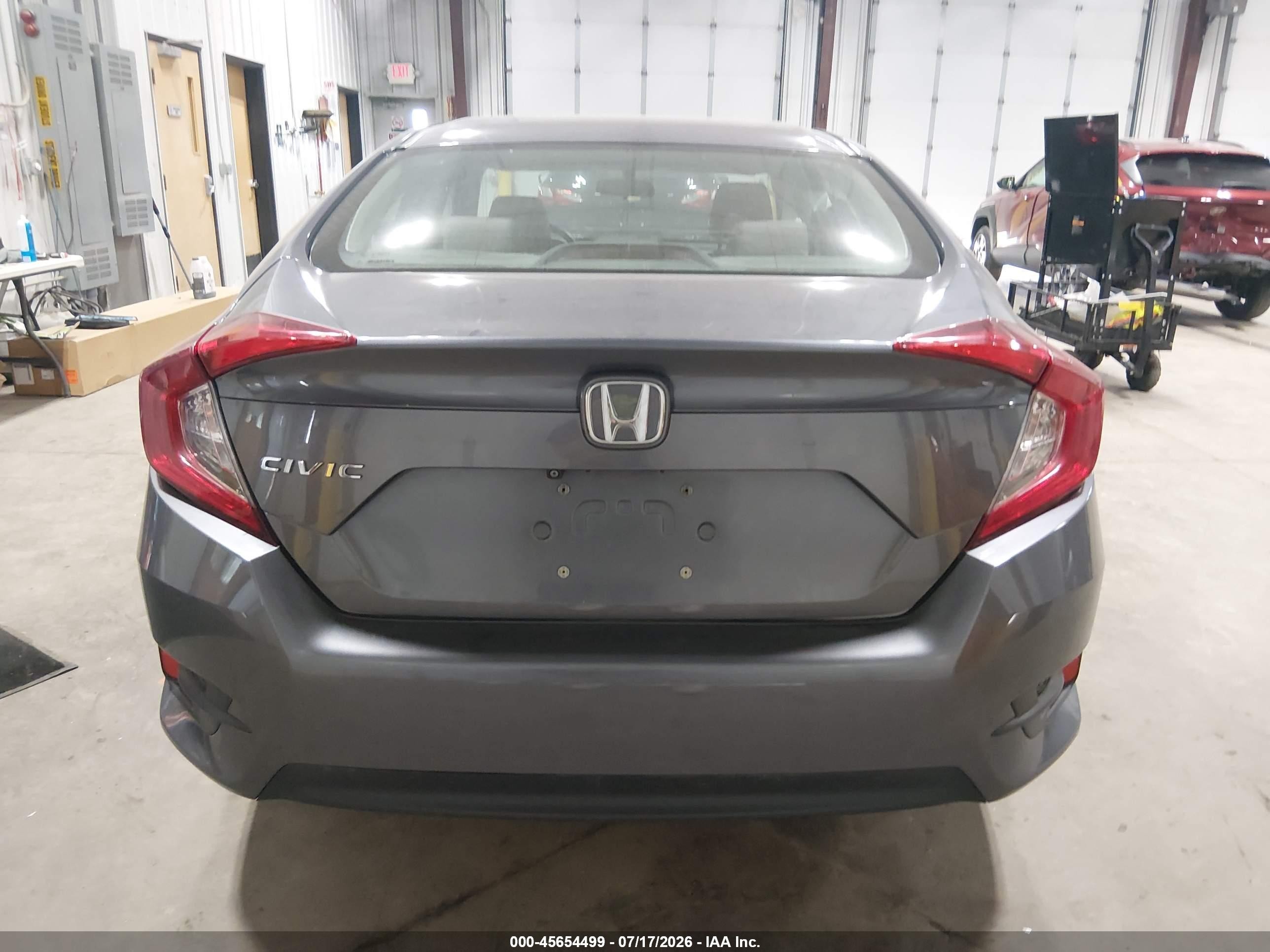 2018 Honda Civic Lx Black vin: 2HGFC2F57JH504348