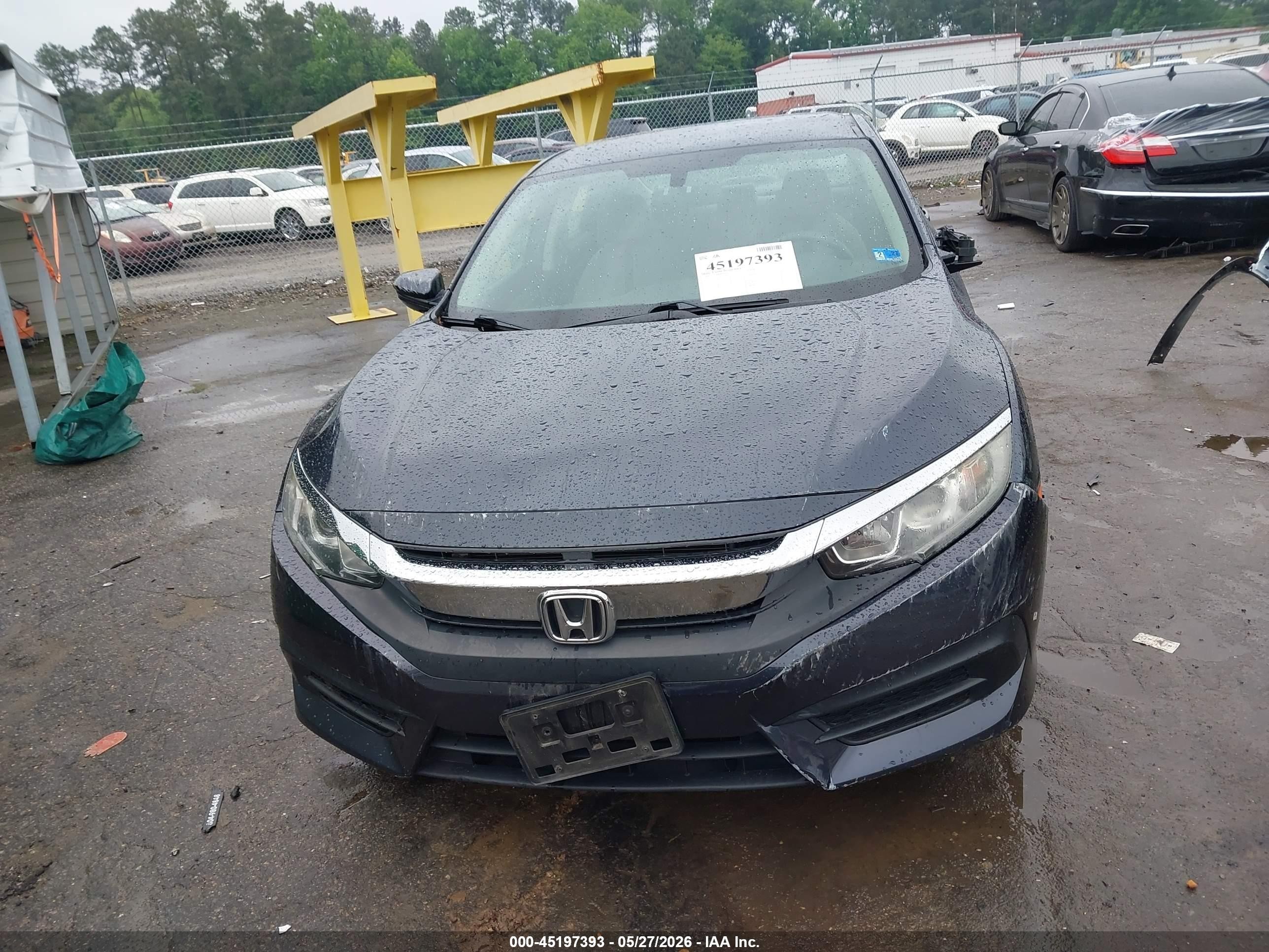 2018 Honda Civic Lx Blue vin: 2HGFC2F57JH511400