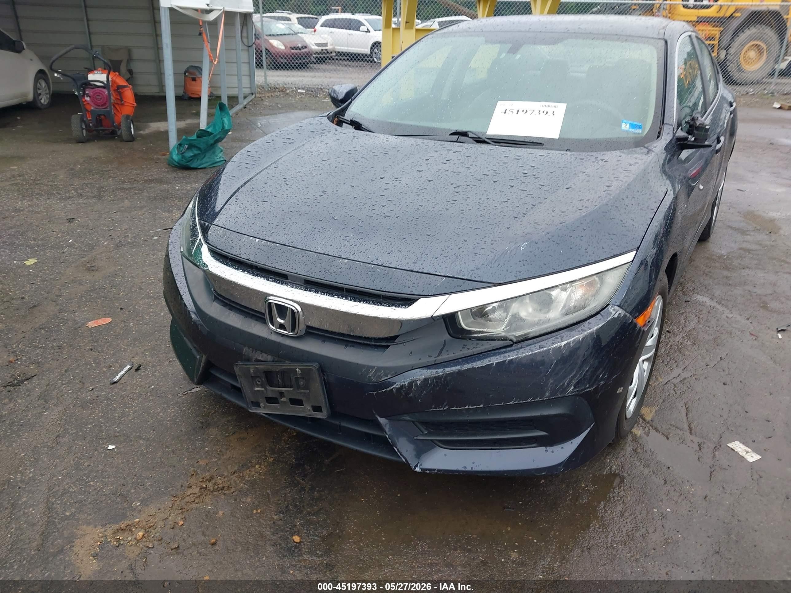 2018 Honda Civic Lx Blue vin: 2HGFC2F57JH511400