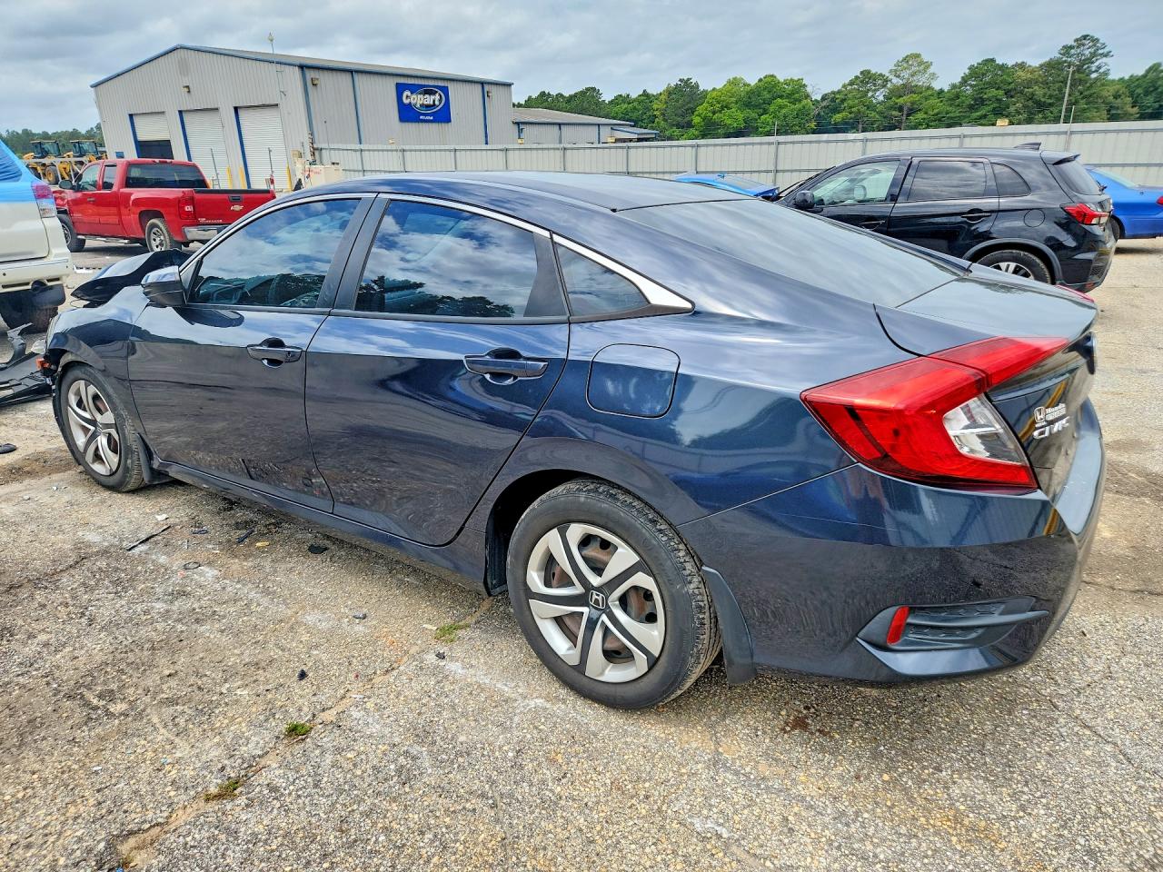 2018 Honda Civic Lx Gray vin: 2HGFC2F57JH569765