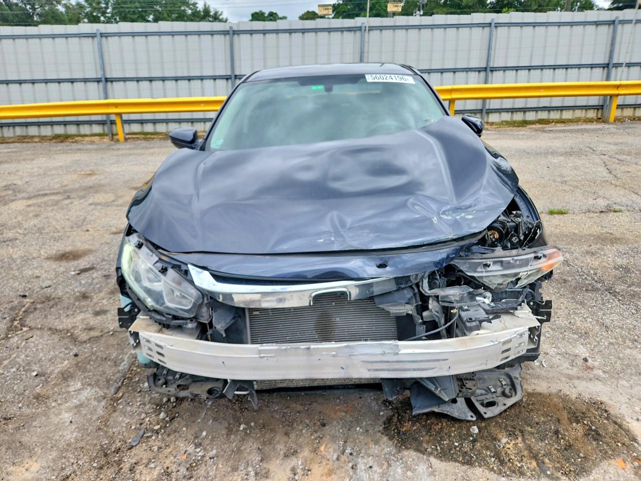 2018 Honda Civic Lx Gray vin: 2HGFC2F57JH569765