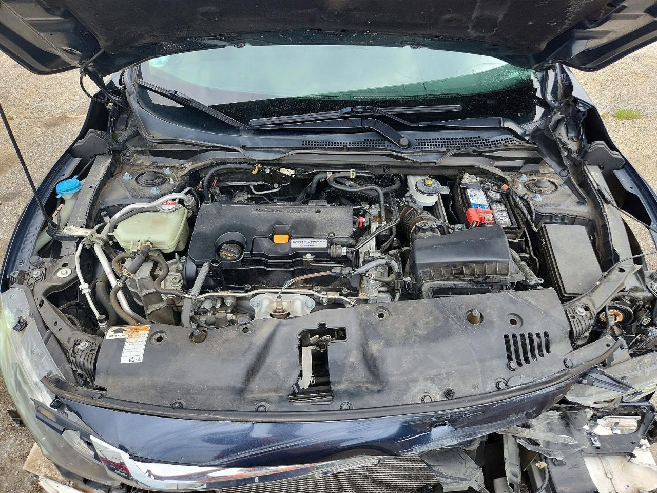 2018 Honda Civic Lx Gray vin: 2HGFC2F57JH569765