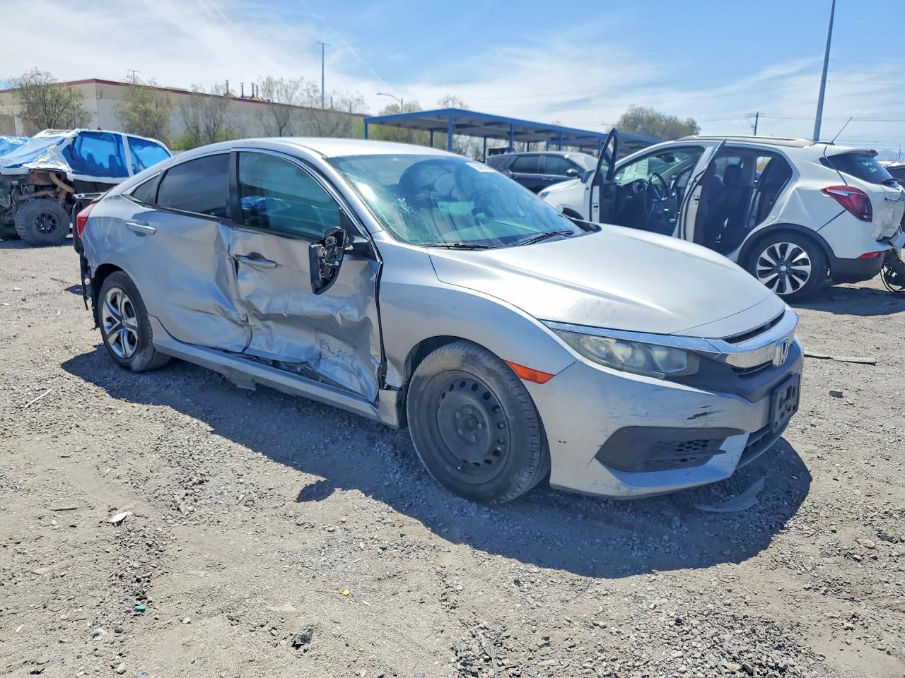 2016 Honda Civic Lx Silver vin: 2HGFC2F58GH572196