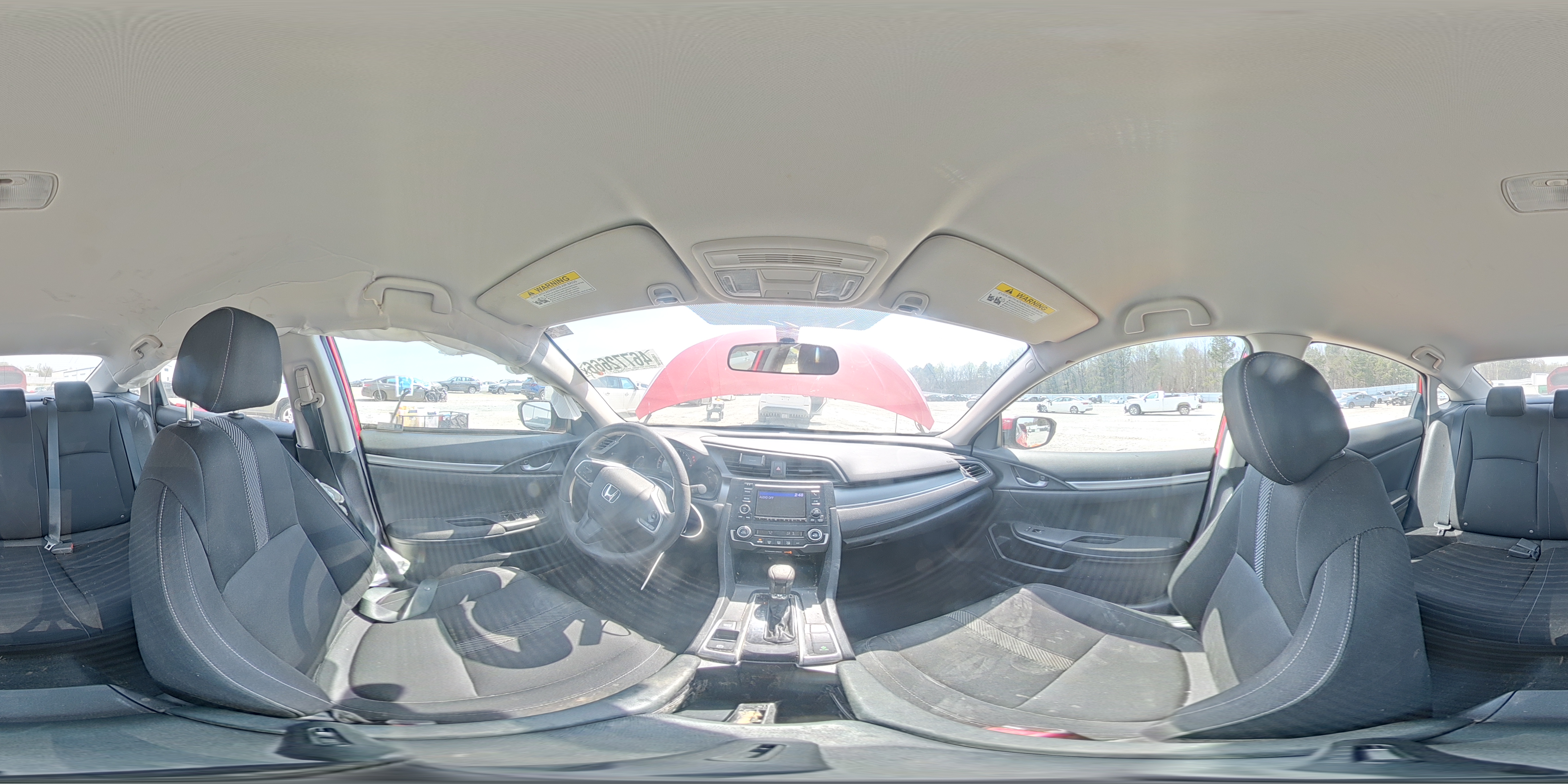 2018 Honda Civic Lx Red vin: 2HGFC2F58JH591452