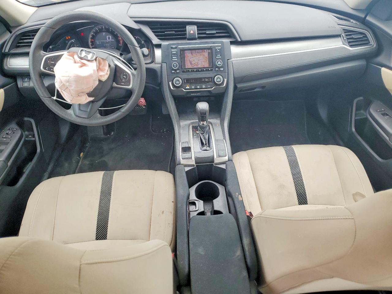 2018 Honda Civic Lx White vin: 2HGFC2F58JH603227