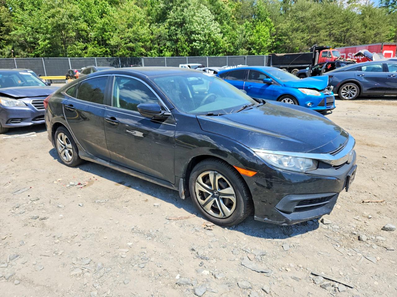 2016 Honda Civic Lx Black vin: 2HGFC2F59GH512332